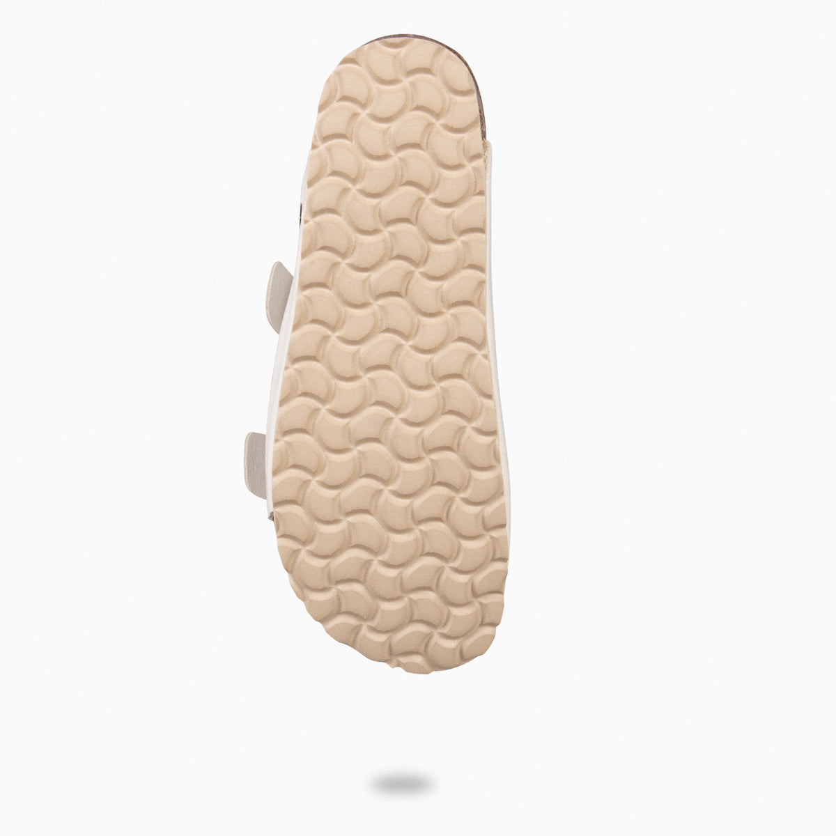 BALI - Sandalia plana con doble hebilla BIO HUESO