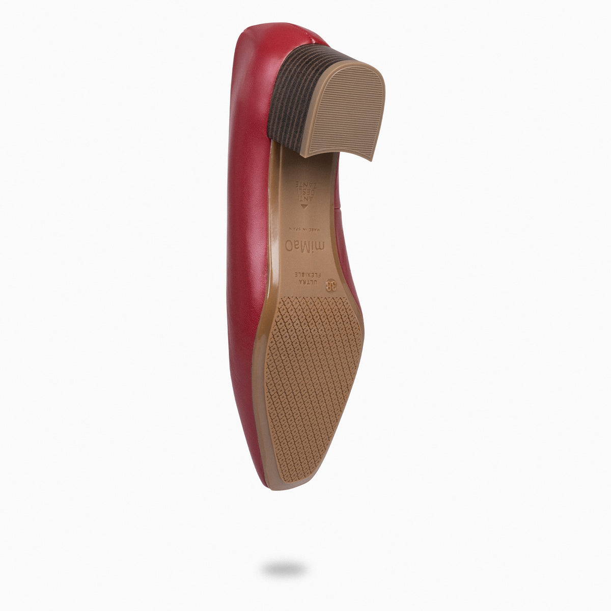 URBAN LADY - Zapatos de tacón bajo de napa GRANATE