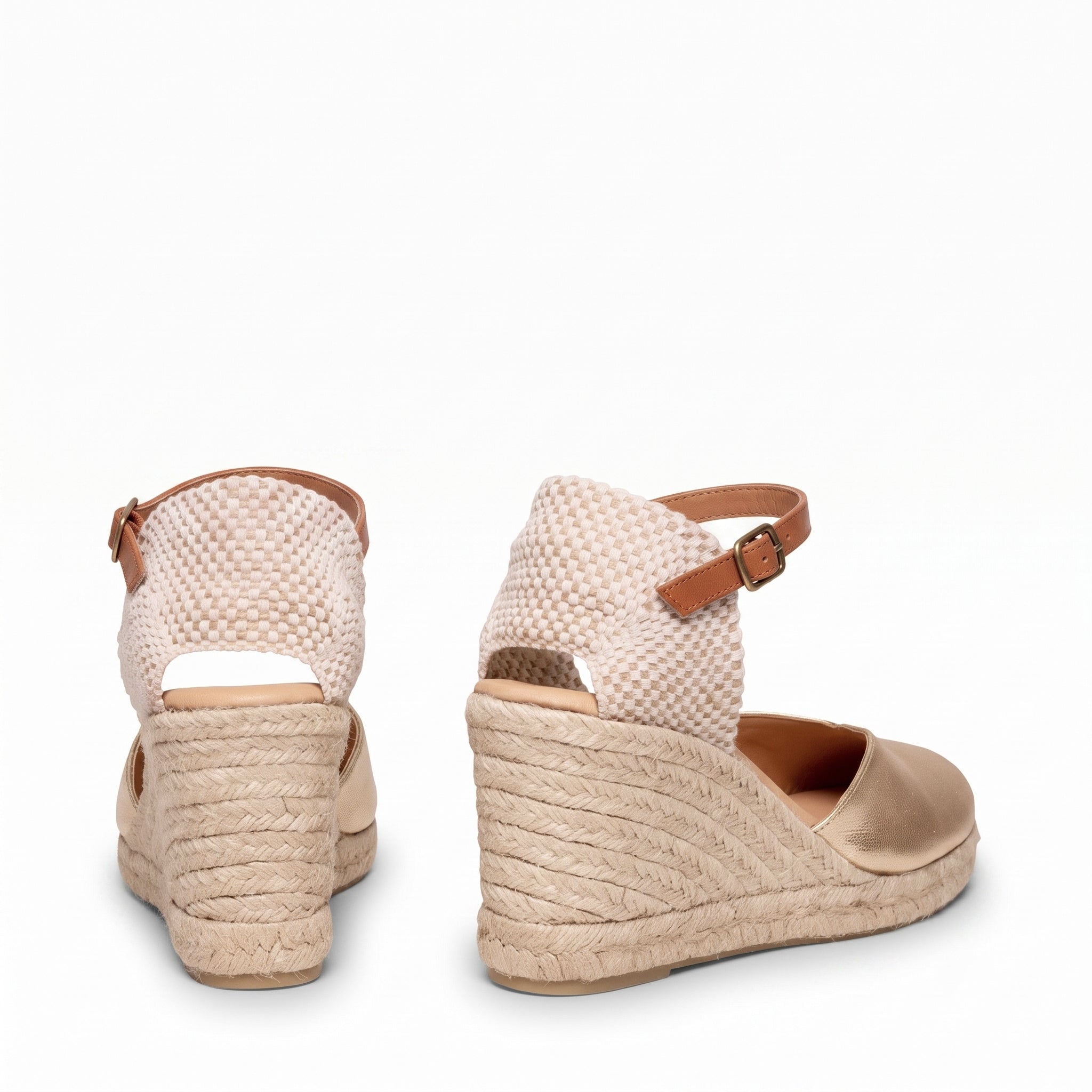 NERJA - GOLDEN WEDGE ESPADRILLE