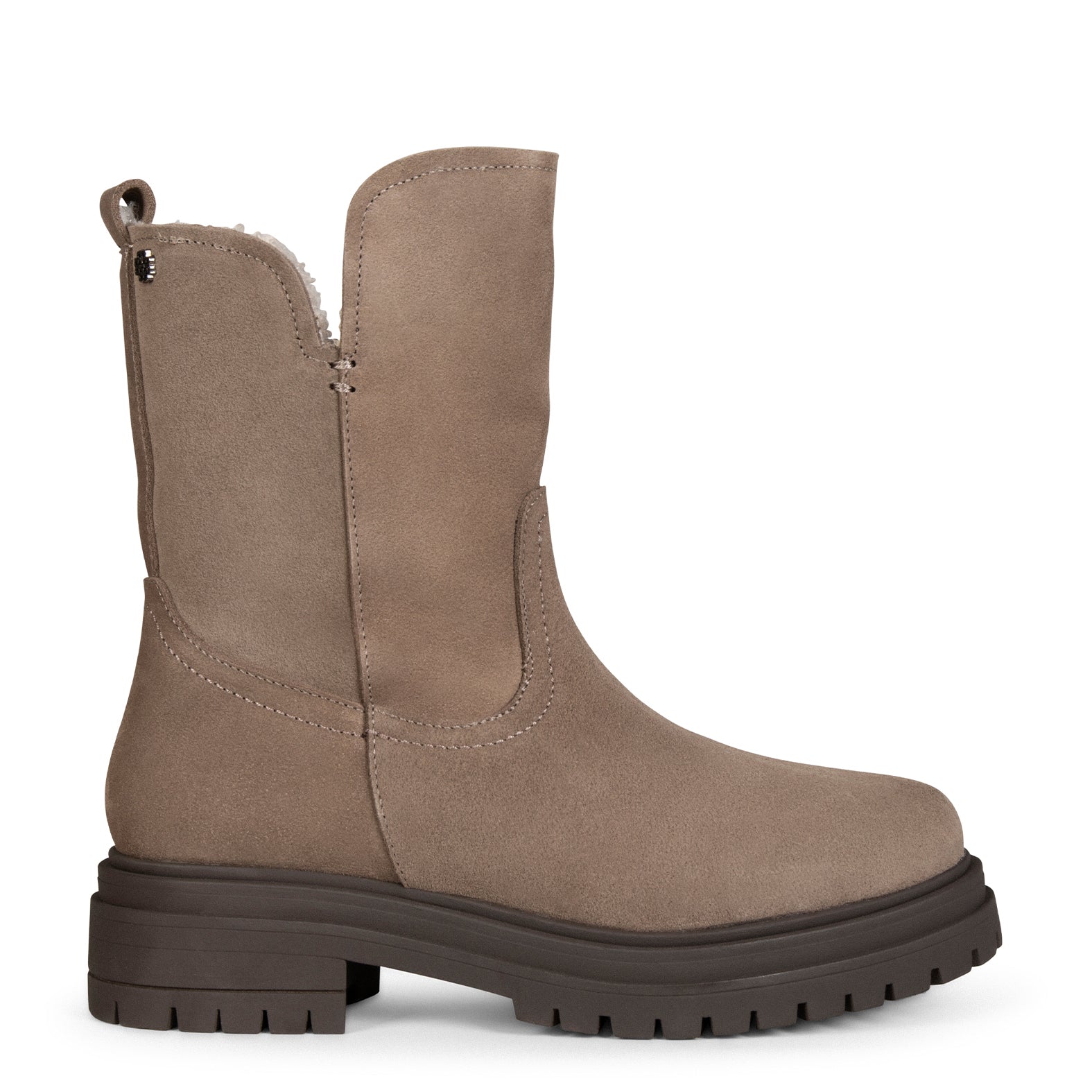 LAPONIA – Bottines Fourrées TAUPE pour femme