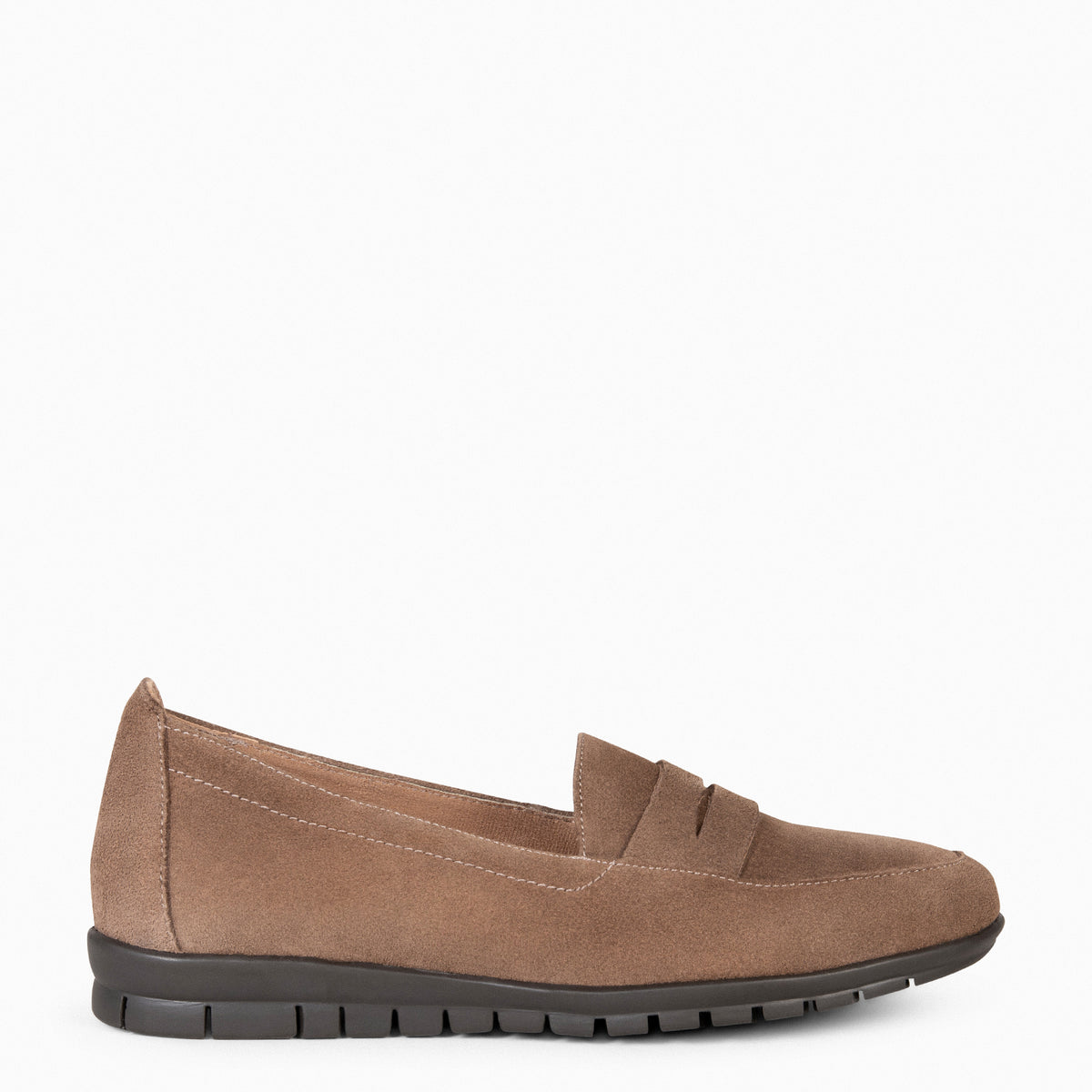 360 - TAUPE Loafers met wreefband