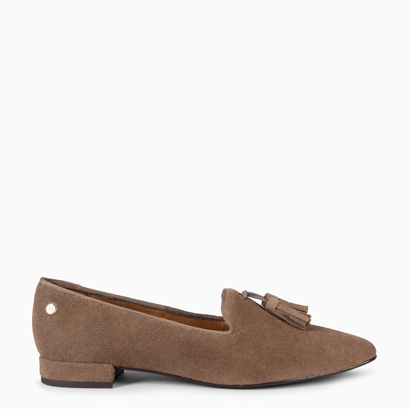 ADISA – Mocasines de piel de serraje TAUPE - miMaO ®