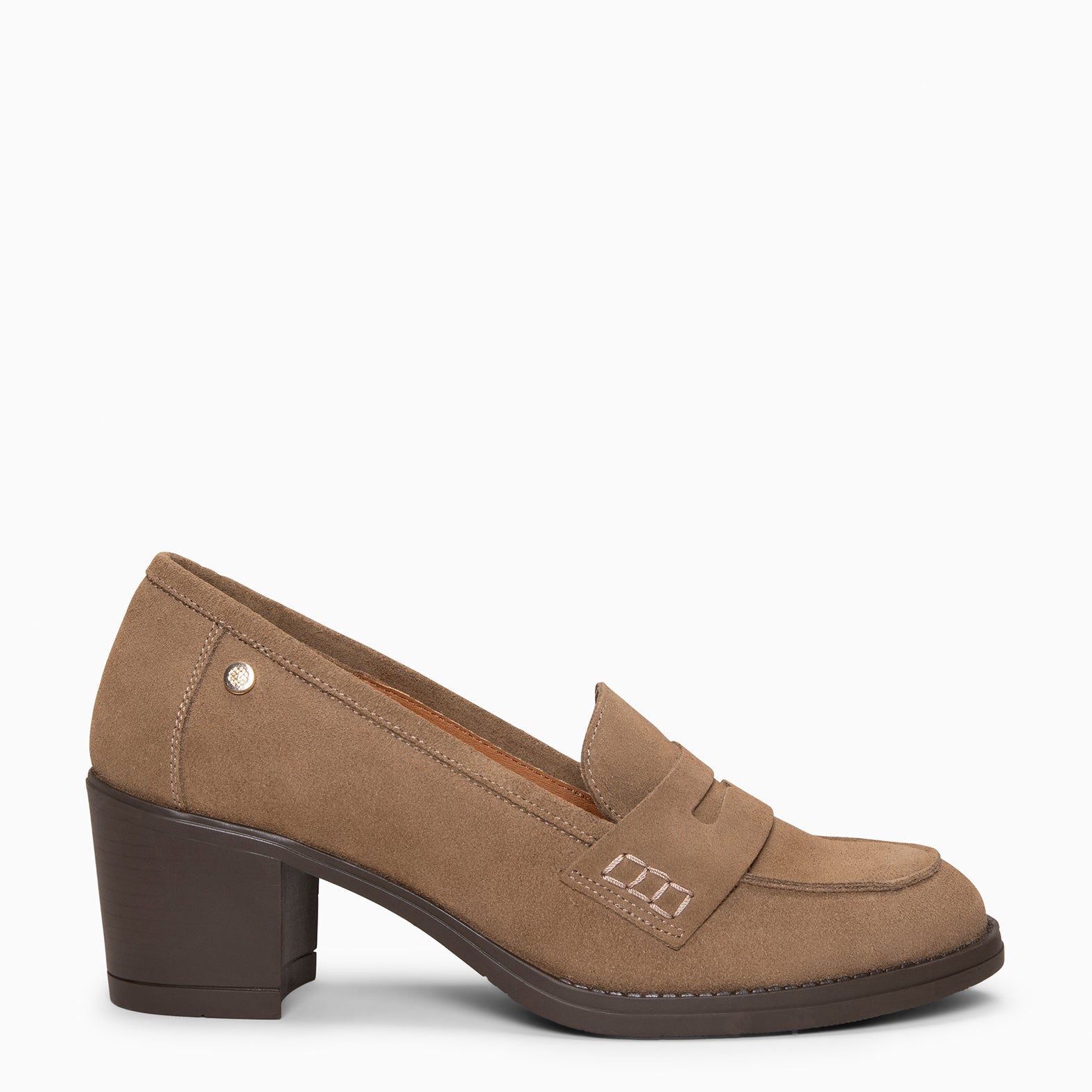 LATTÉ – Mocasín con tacón TAUPE - miMaO ®