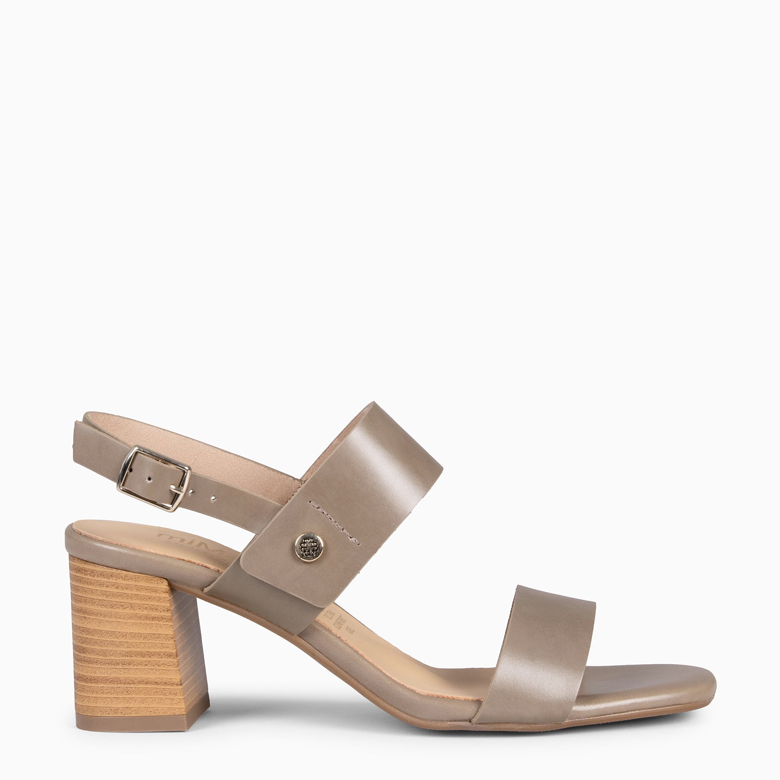 SIA - Sandalias de tacón ancho TAUPE