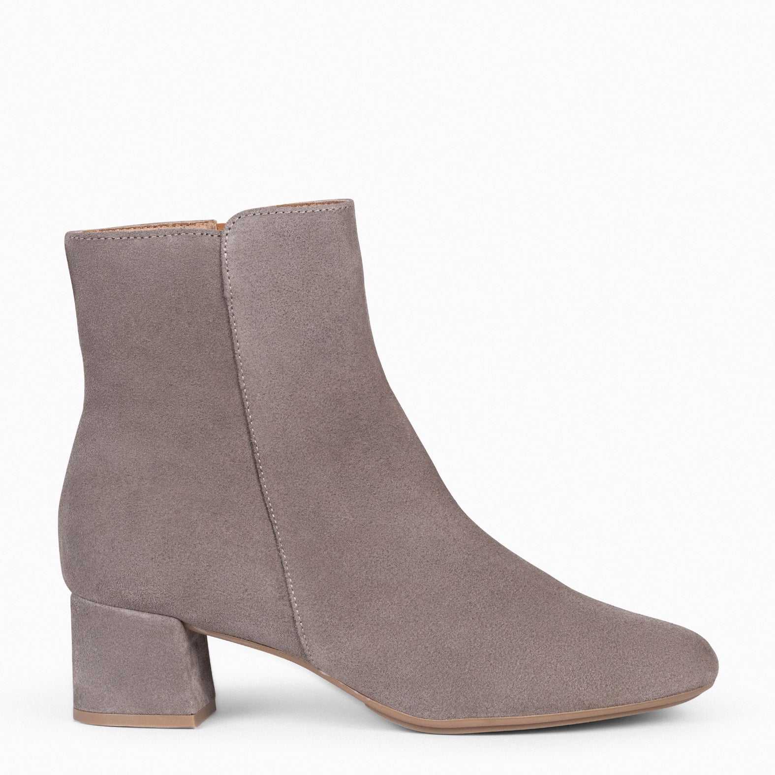 MAIA - Botín Serraje Mujer TAUPE - miMaO ®