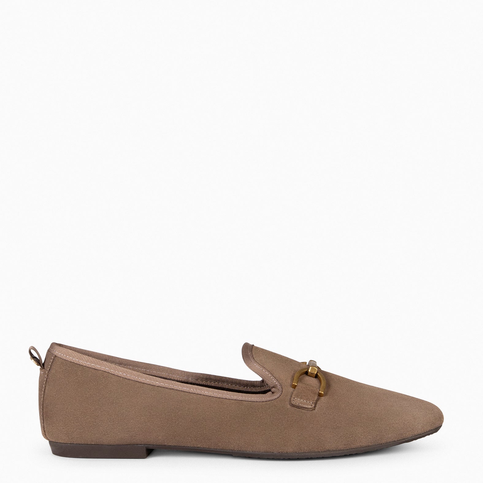SLIPPER – Mocasines tacón bajo TAUPE - miMaO ®