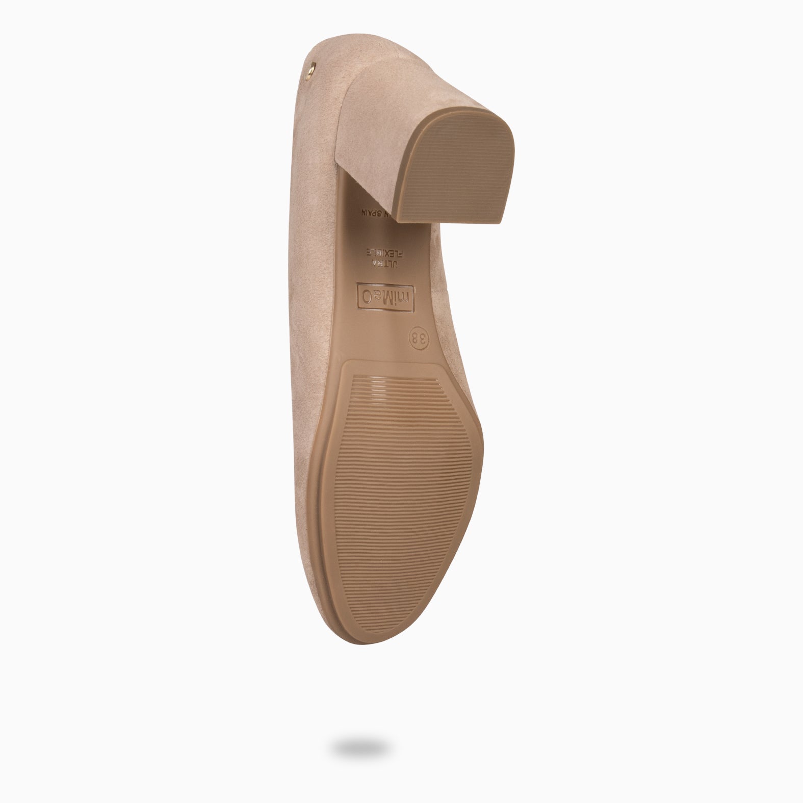 GRAN URBAN REDONDO – Zapatos de tacón medio de ante TAUPE - miMaO ®