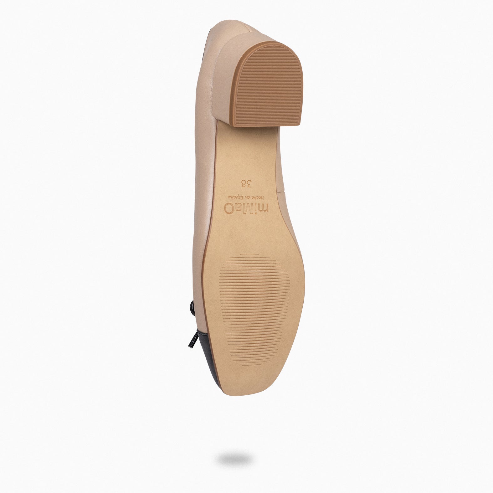 GLAMOUR – Bailarinas con tacón y puntera de charol TIERRA - miMaO ®