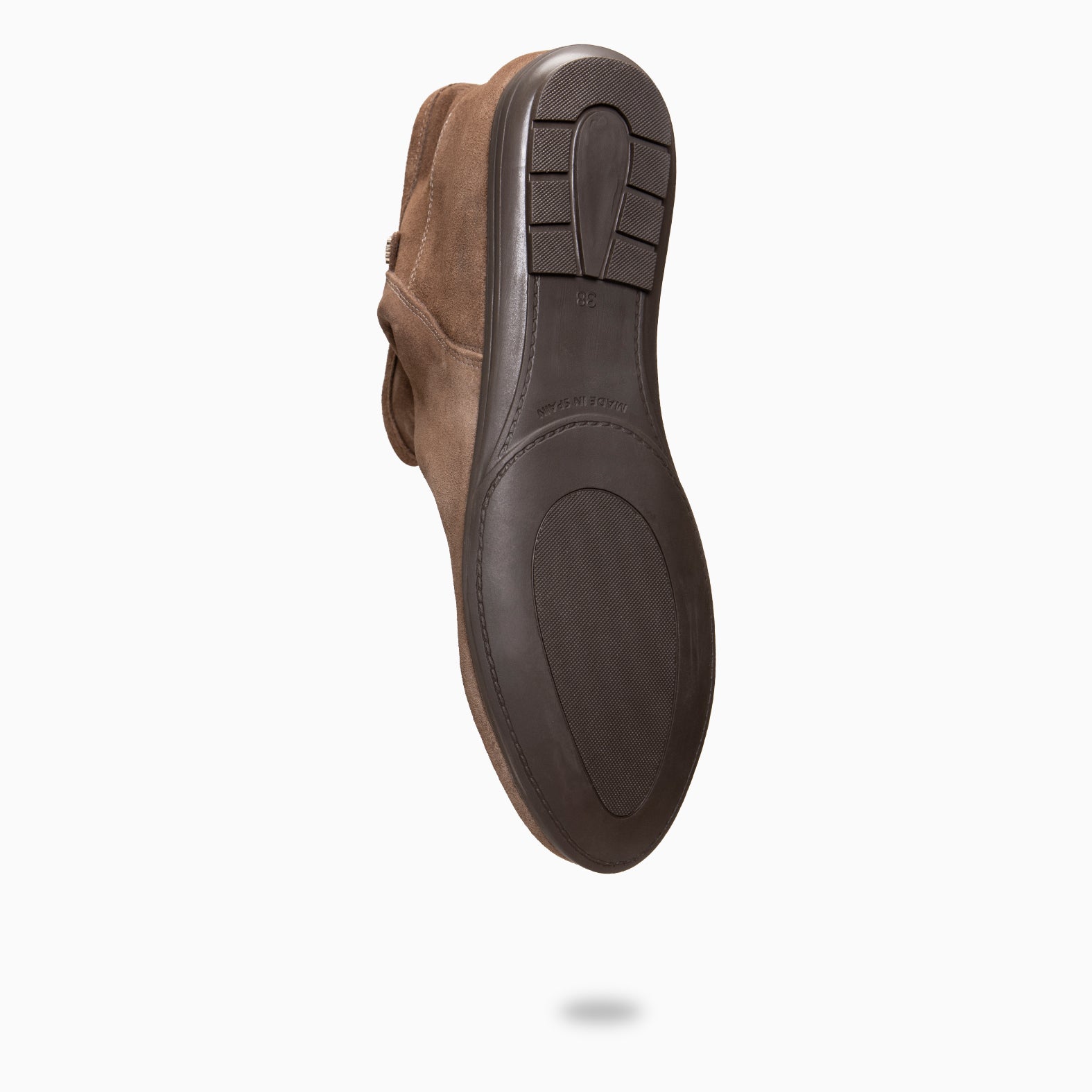 CHESS - Botines de ante con caña fruncida TAUPE - miMaO ®
