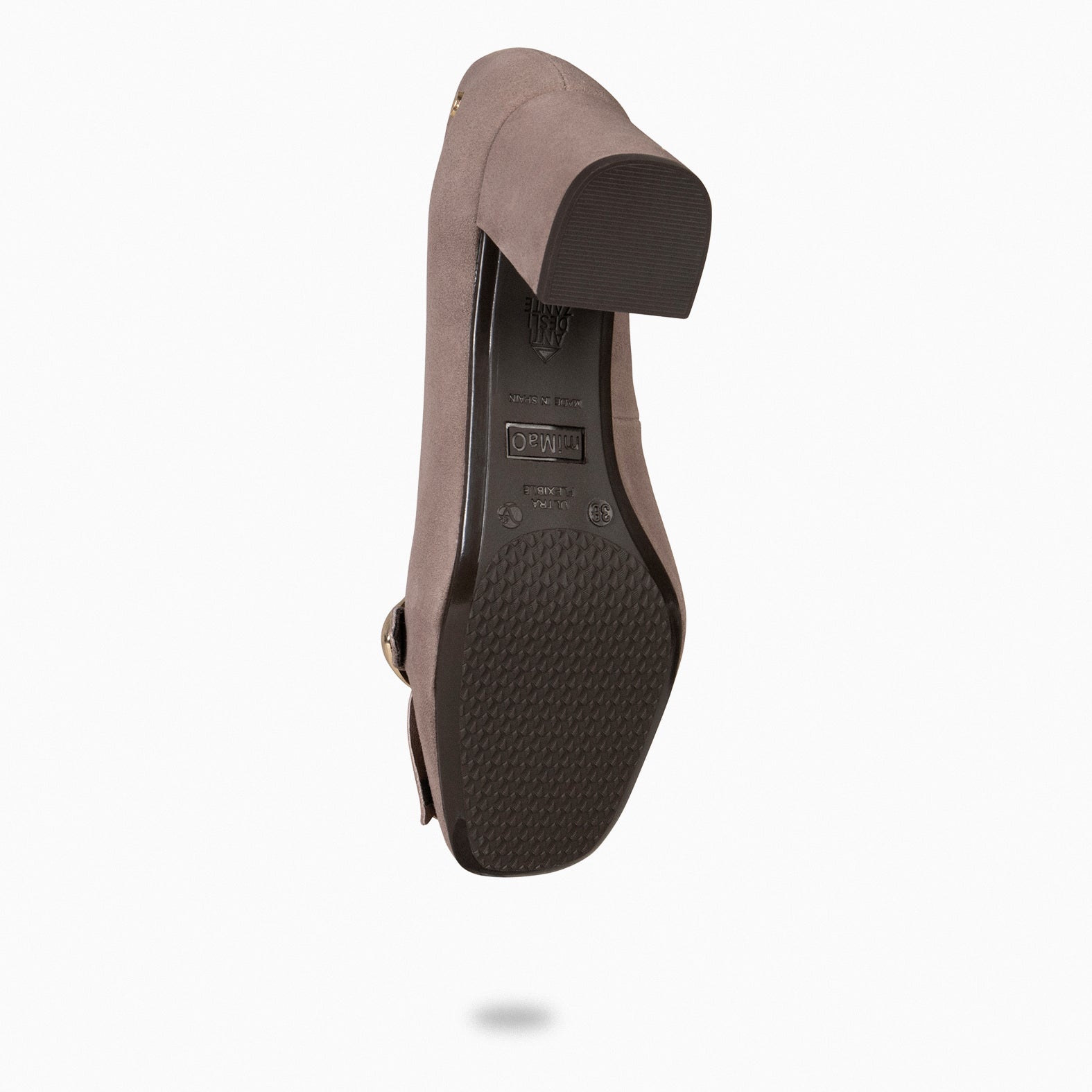 SISSI – Mocasines de tacón ancho TAUPE - miMaO ®