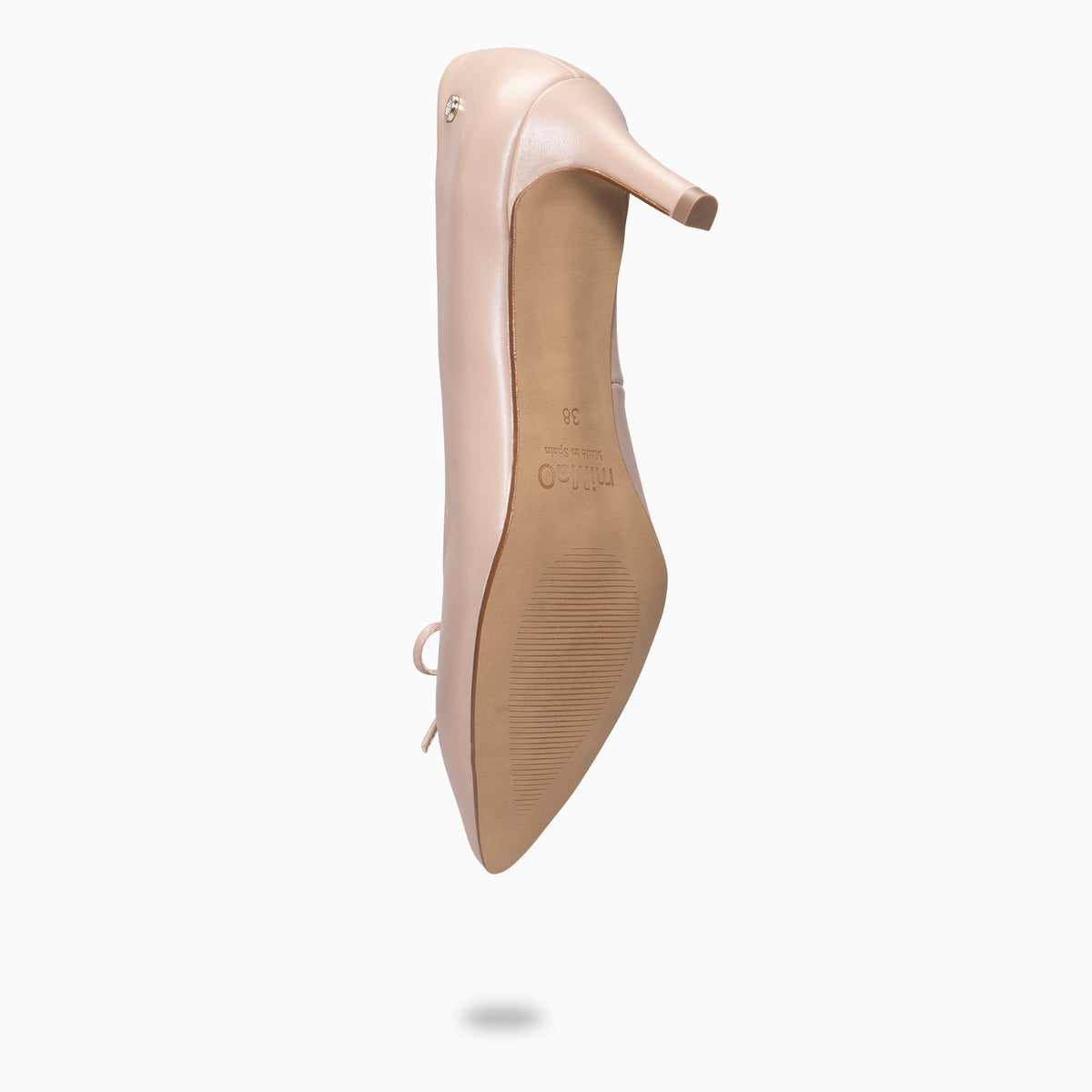 MONI - Zapatos de salón de tacón fino con lazo TAUPE