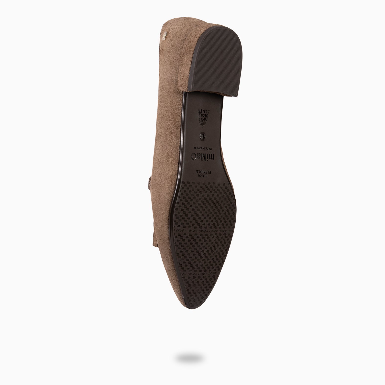 ADISA – Mocasines de piel de serraje TAUPE - miMaO ®