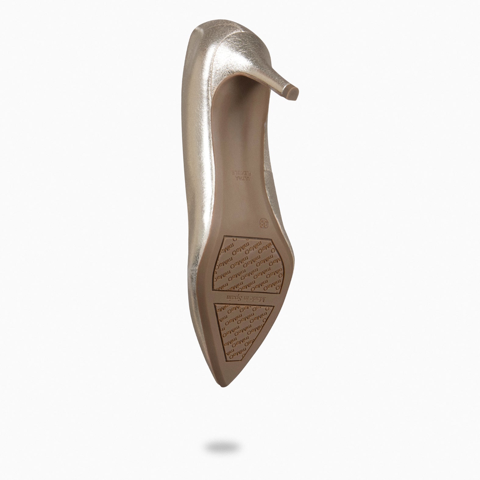 STILETTO SPLASH - Zapatos de tacón de aguja Metalizados PLATINO - miMaO ®
