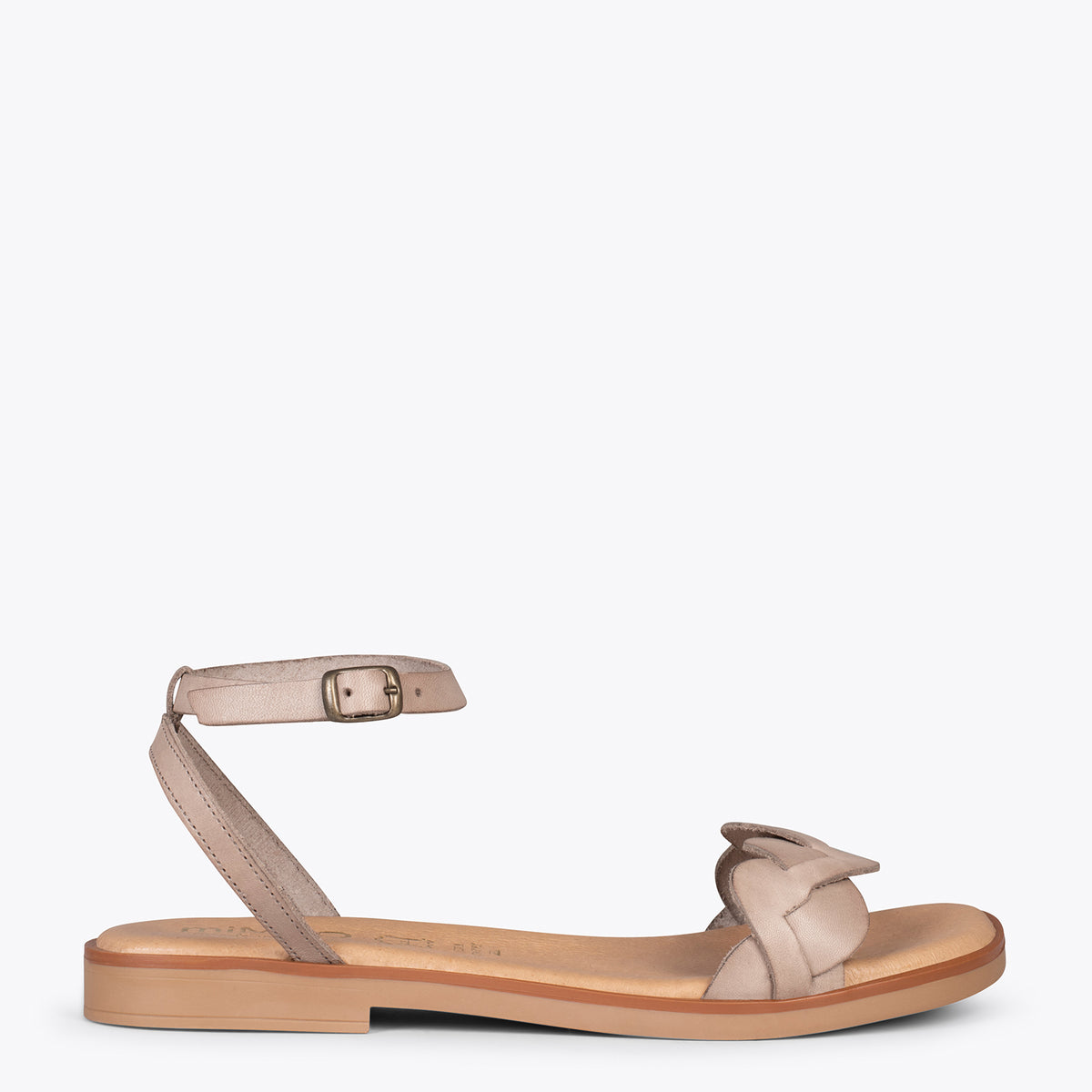 ARECA - Sandalias TAUPE planas mujer