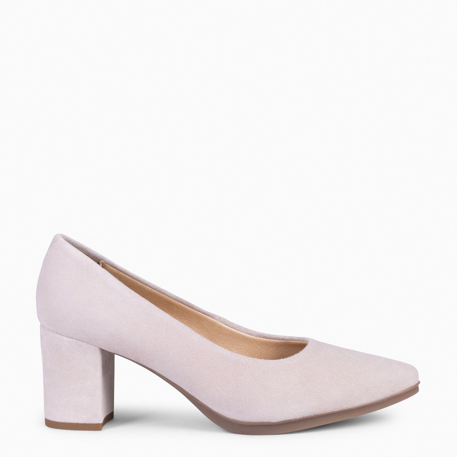 URBAN S - Zapato de tacón medio ante ROSA CLARO - miMaO ®
