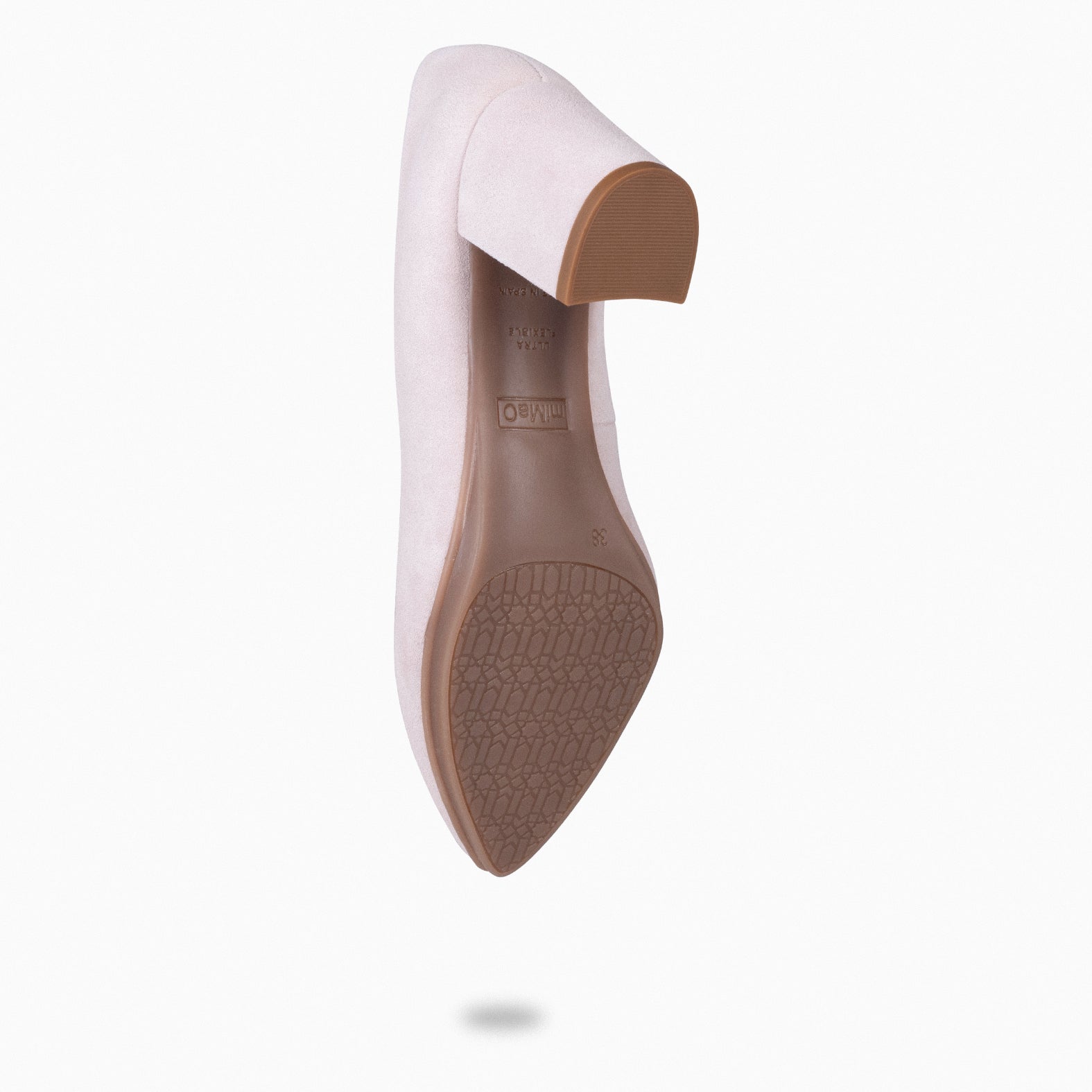 URBAN S - Zapato de tacón medio ante ROSA CLARO - miMaO ®