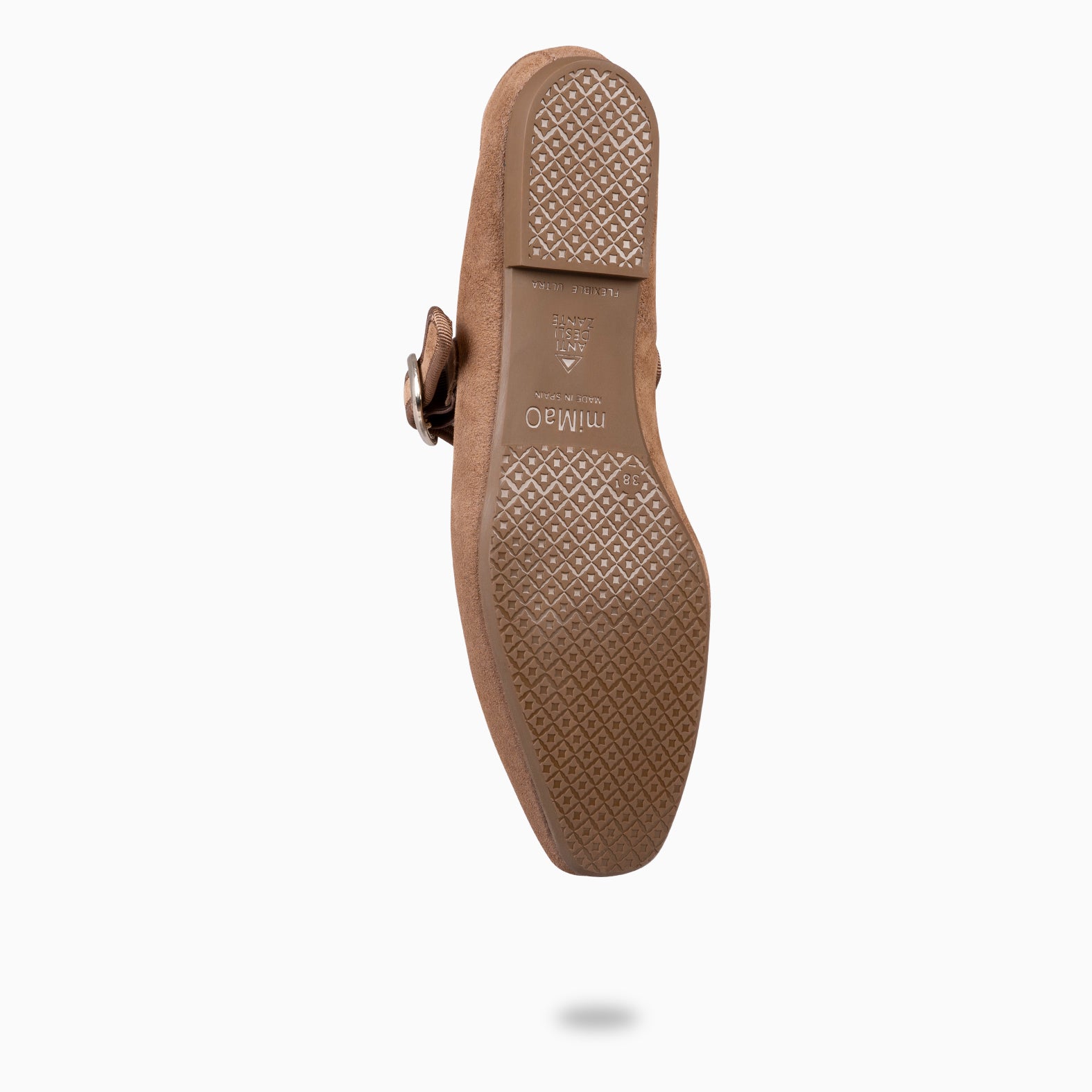 CLARA - Mercedita con puntera cuadrada TAUPE - miMaO ®