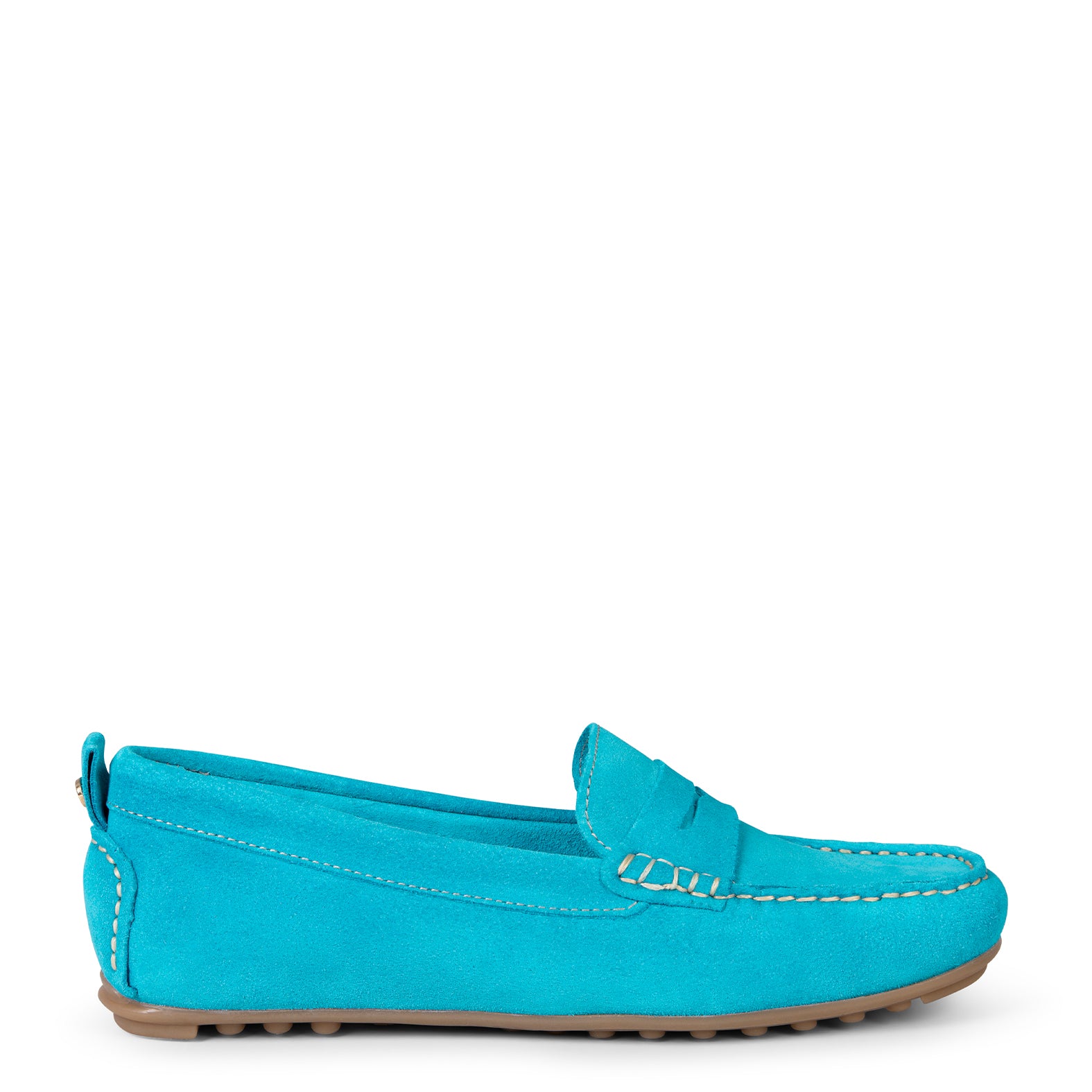 MONTEZ – Mocasín plano con plantilla extraíble TURQUESA - miMaO ®