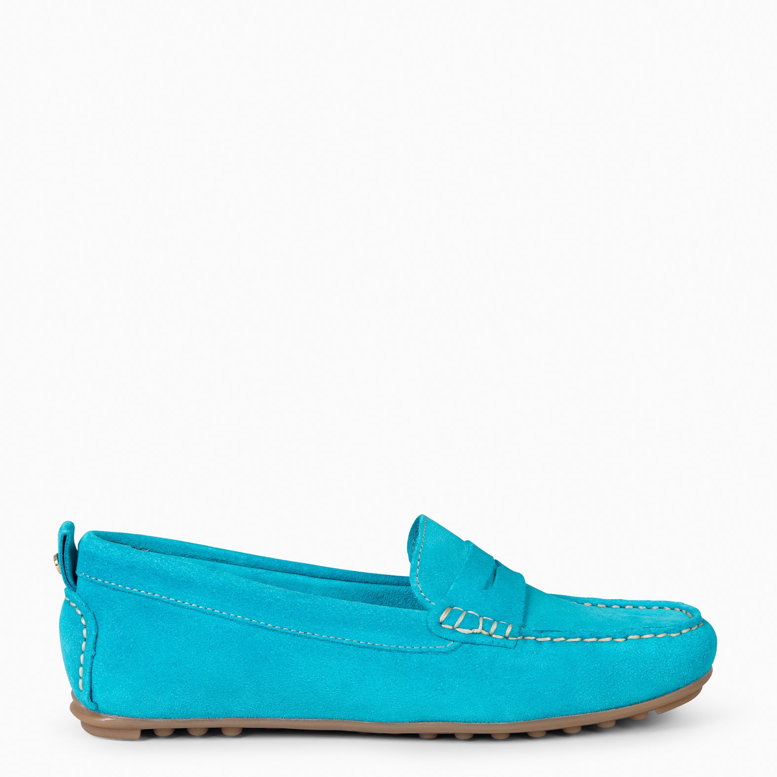 MONTEZ – Mocasín plano con plantilla extraíble TURQUESA - miMaO ®