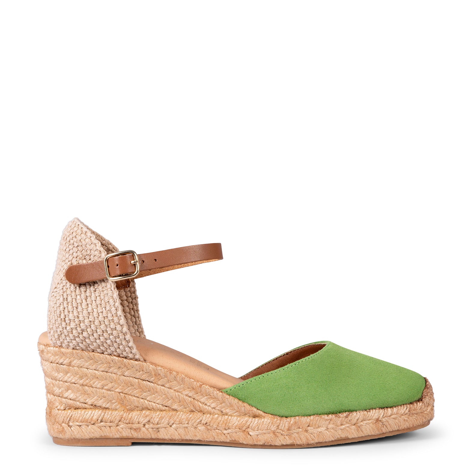 ALTEA - GREEN MID-WEDGE ESPADRILLE