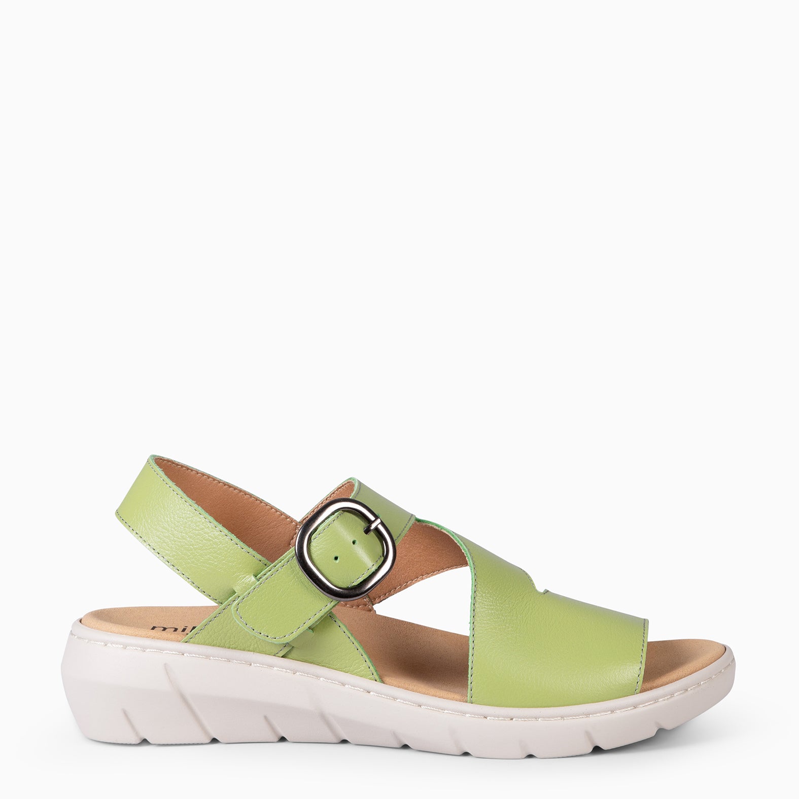 NATURA – Sandalias con plantilla Extraíble VERDE