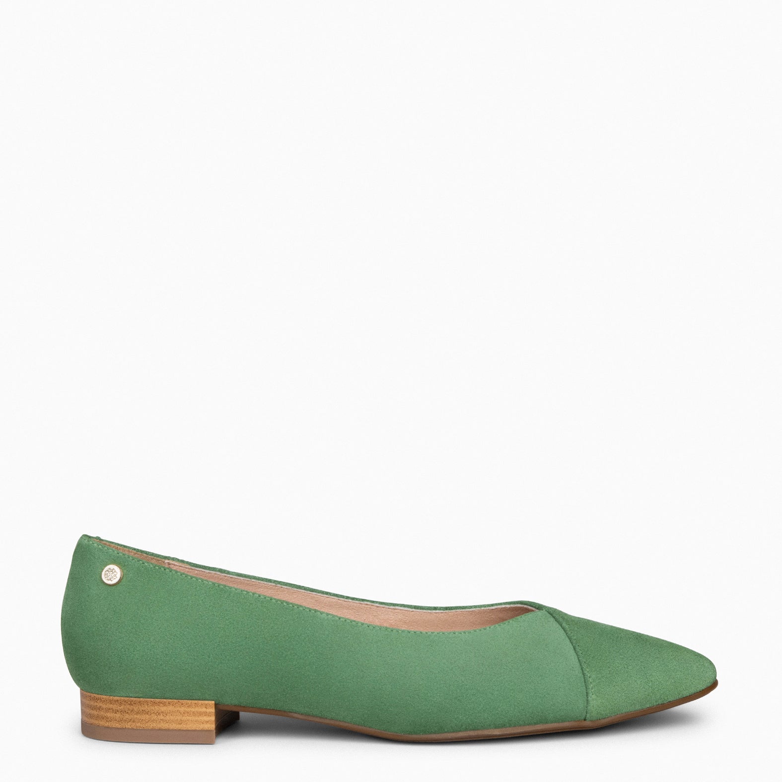 MARIE - Zapatos de tacón Bajo de punta fina VERDE - miMaO ®