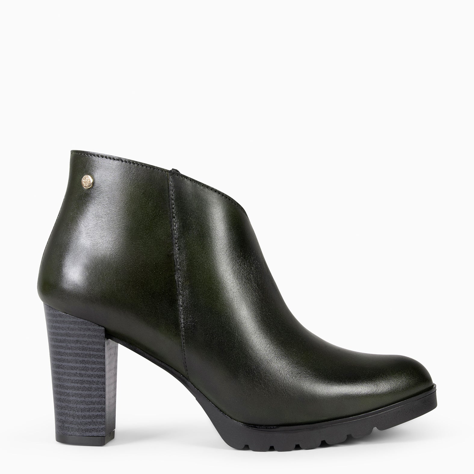 CLASSIC - Botines de mujer con tacón VERDE - miMaO ®