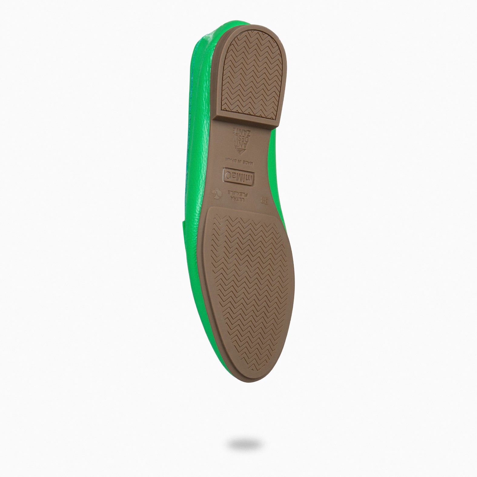 STYLE SAUVAGE - Mocassins à talon bas VERT