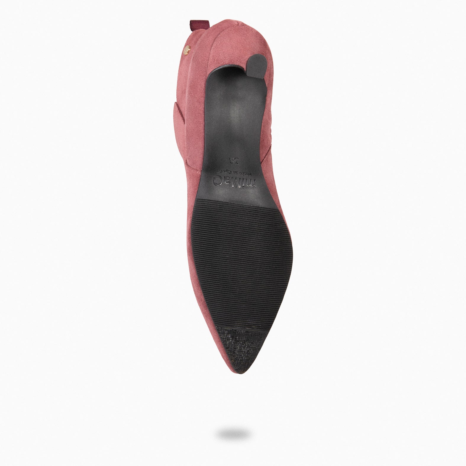 ROYAL – Botines tacón bajo VINO de serraje - miMaO ®