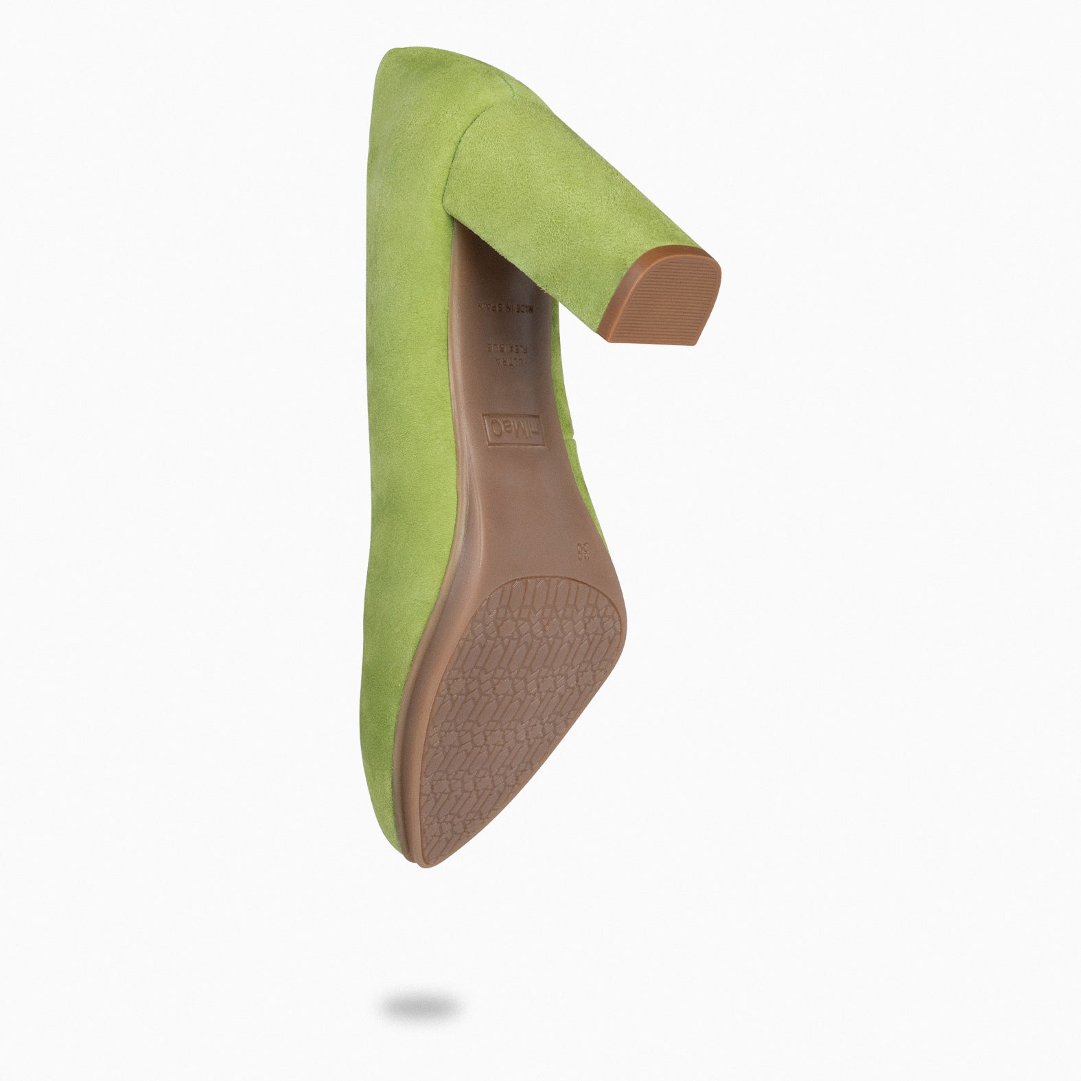 URBAN – Zapatos de tacón alto de ante VERDE PISTACHO - miMaO ®
