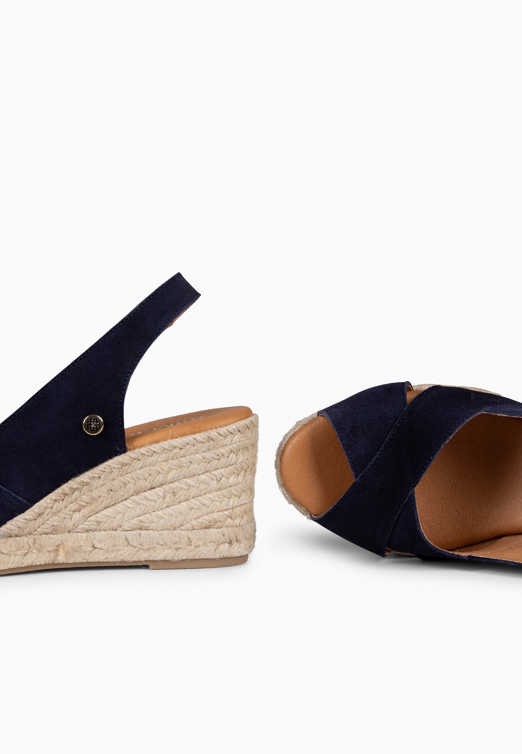 ATTICA - NAVY HIGH ESPADRILLES WEDGES