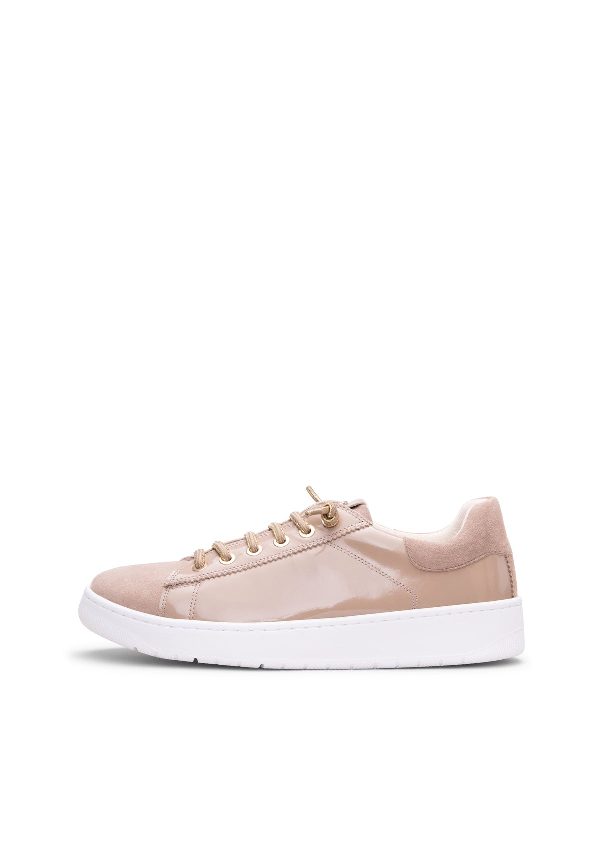 NANTES - Zapatillas de piel CHAROL NUDE