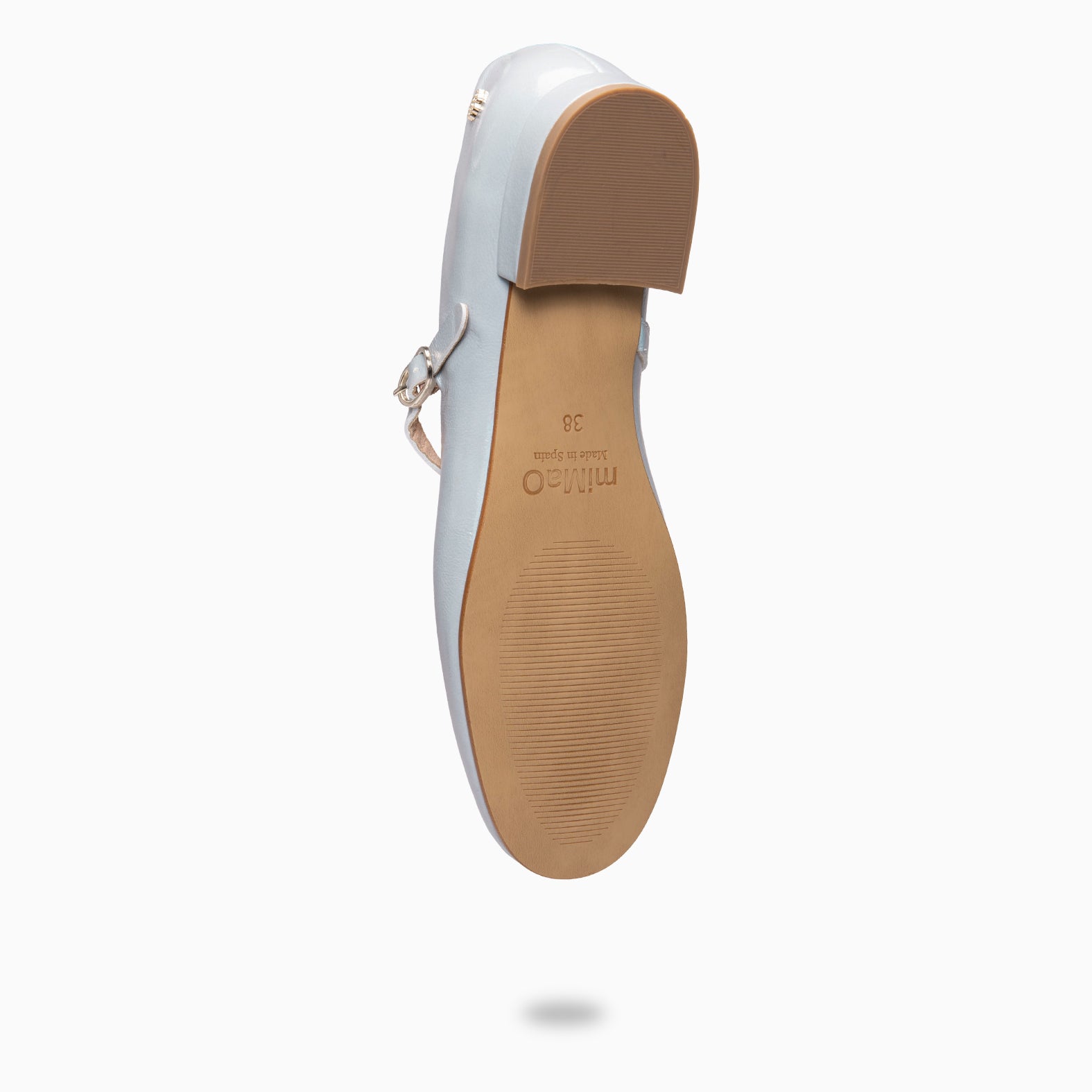 ZOE - Mary Jane à lanière en cuir vernis BLEU