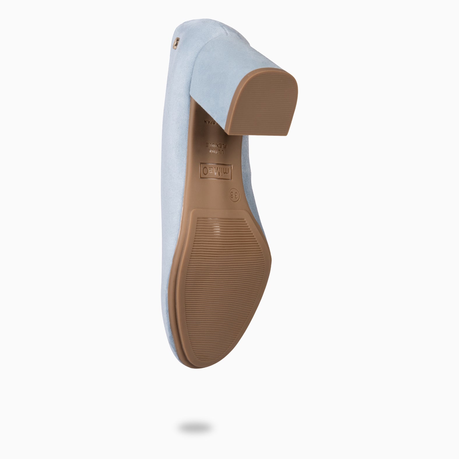 GRAN URBAN REDONDO – Zapatos de tacón medio de ante AZUL - miMaO ®