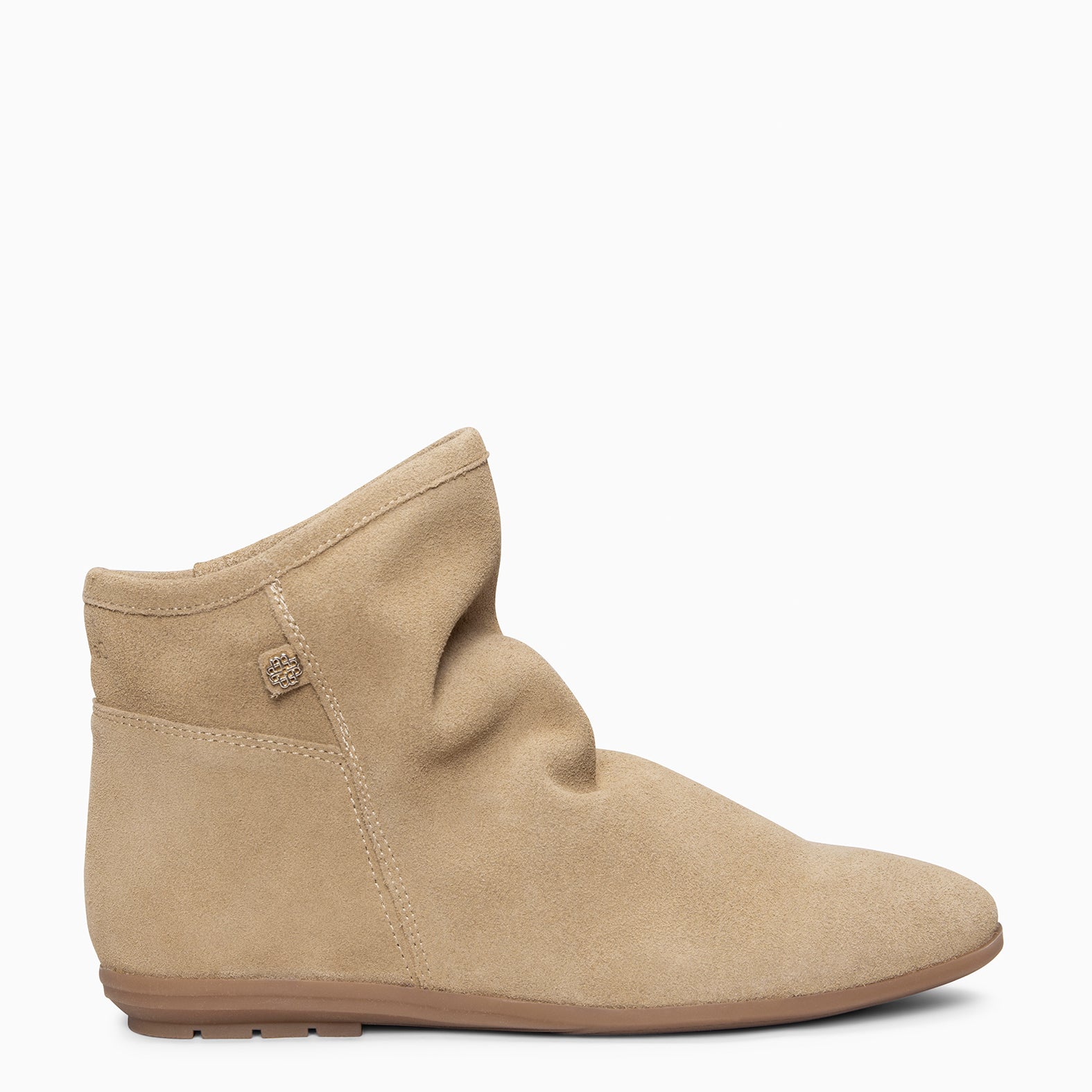 CHESS - Botines de ante con caña fruncida BEIGE - miMaO ®