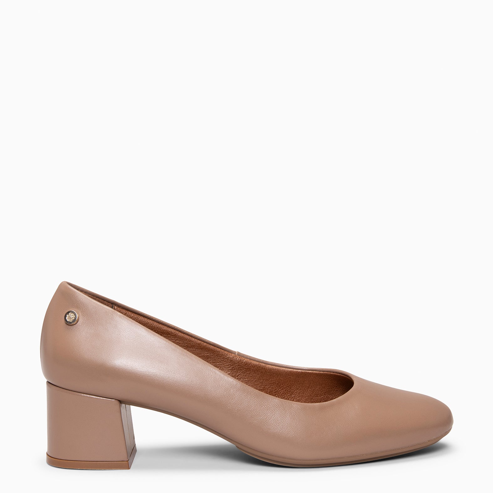 URBAN REDONDO SALÓN - Zapatos de tacón bajo de napa en BEIGE - miMaO ®