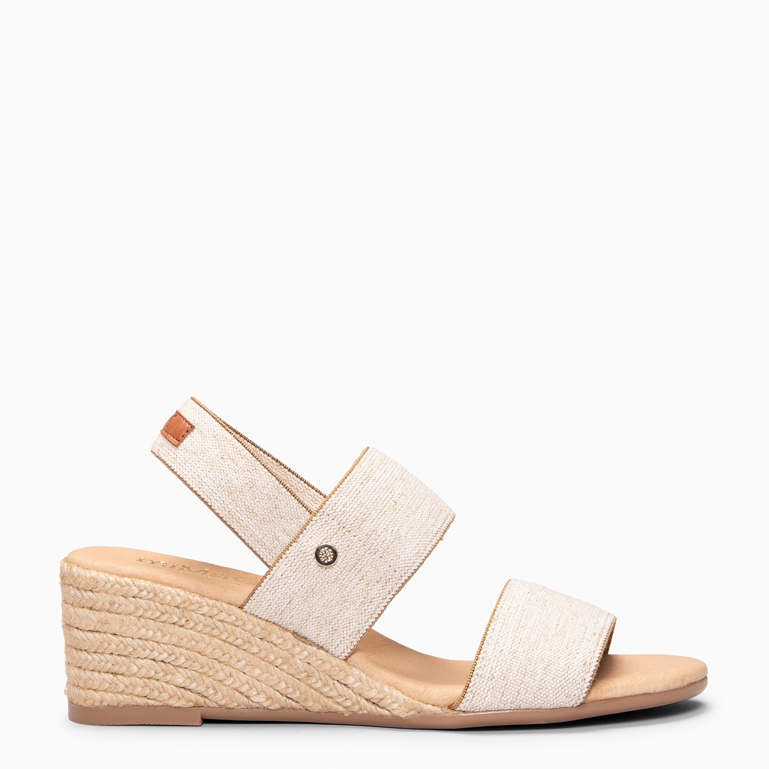NATY - Cuñas de esparto destalonadas BEIGE
