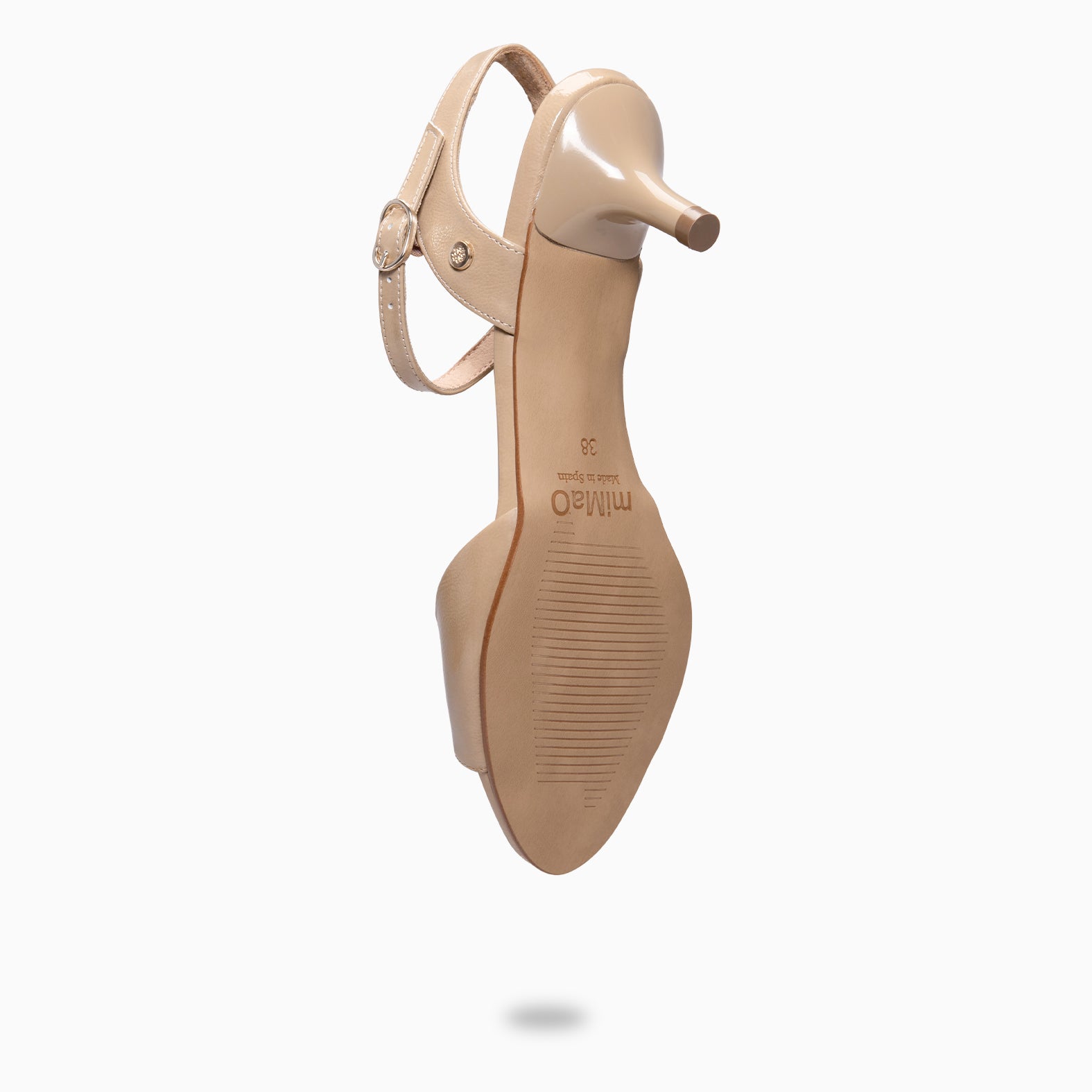 ROSE - Slingback com salto kitten BEGE