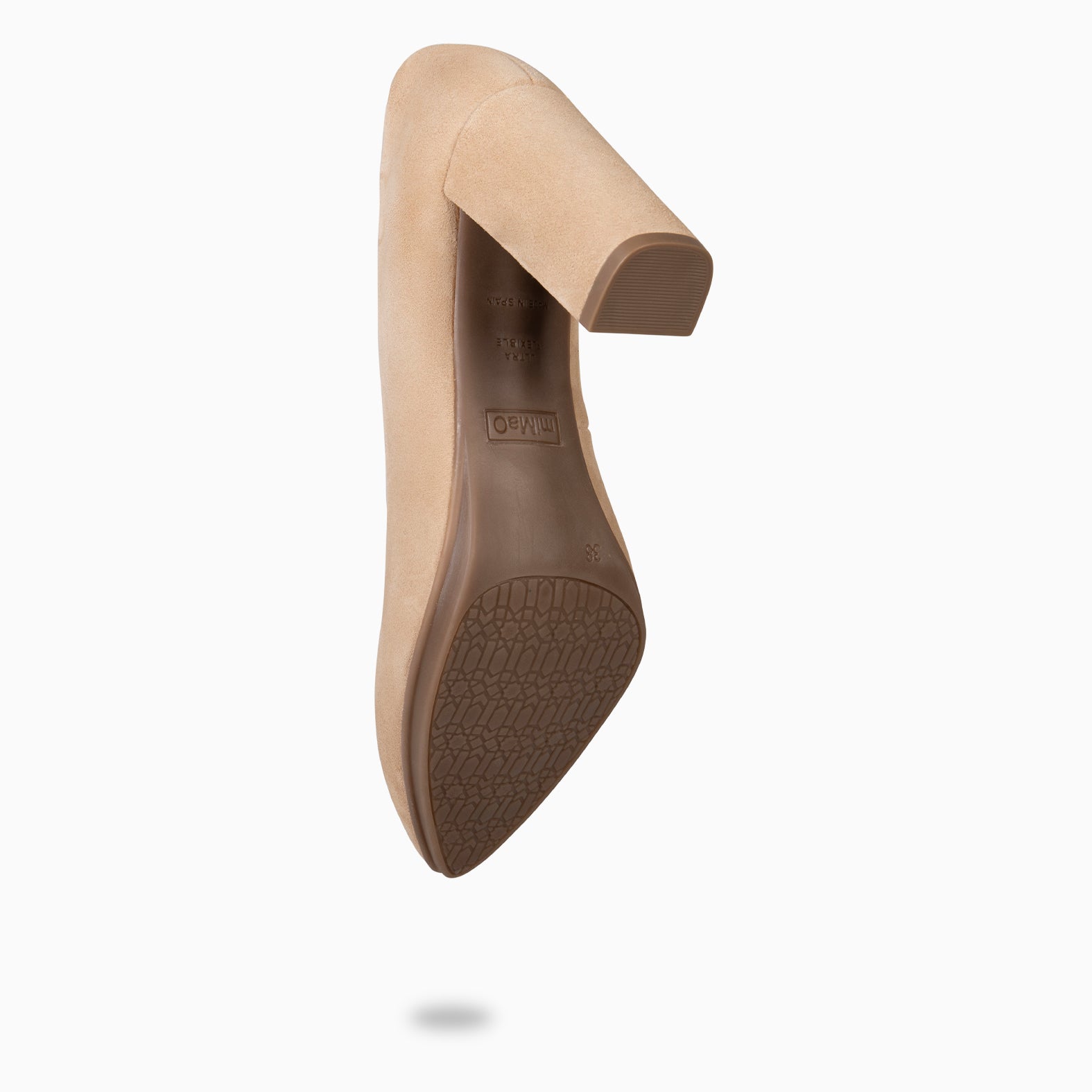 URBAN – Zapatos de tacón alto de ante CAMEL - miMaO ®