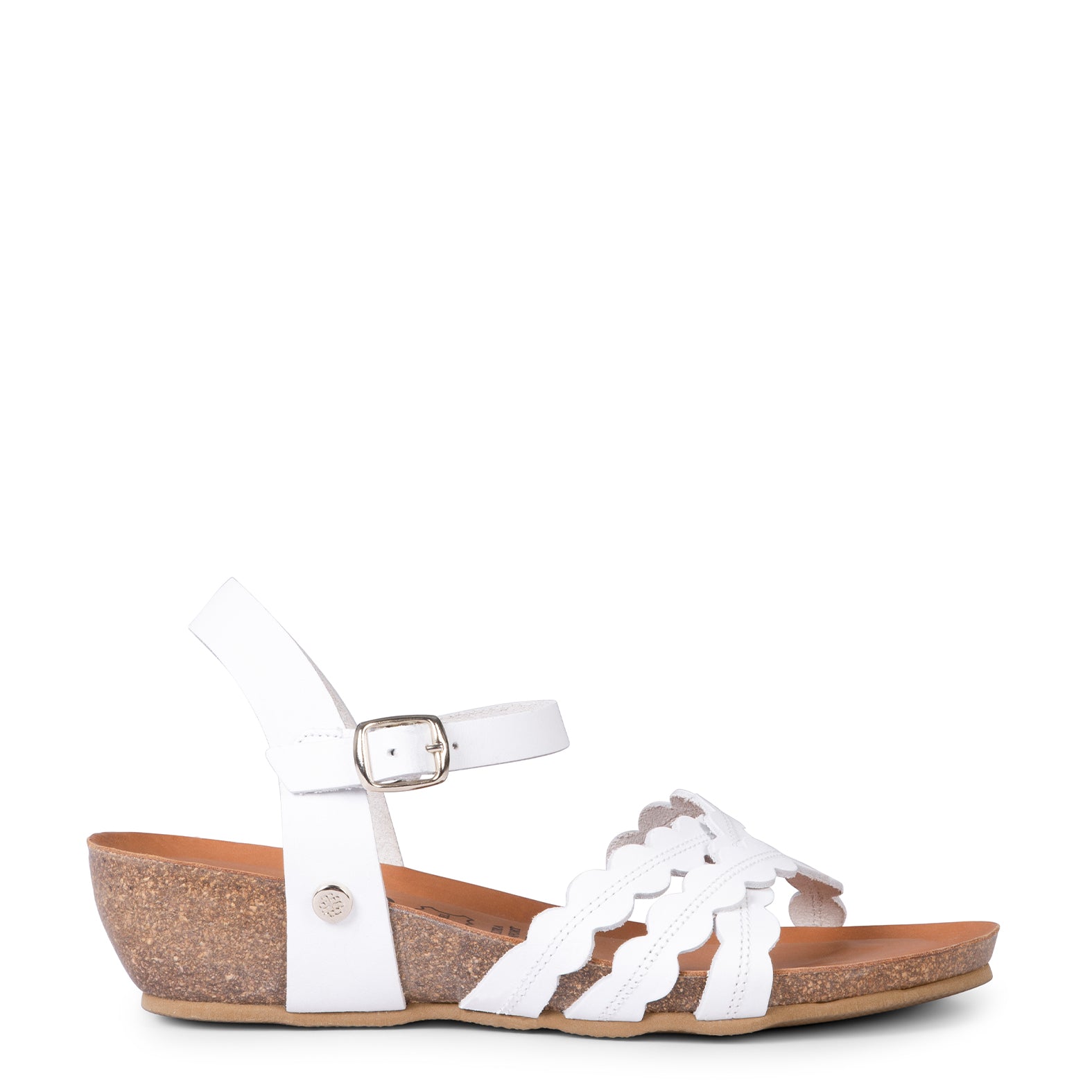 MALTA - SANDALIA BIO CON CUÑA BLANCO - miMaO ®