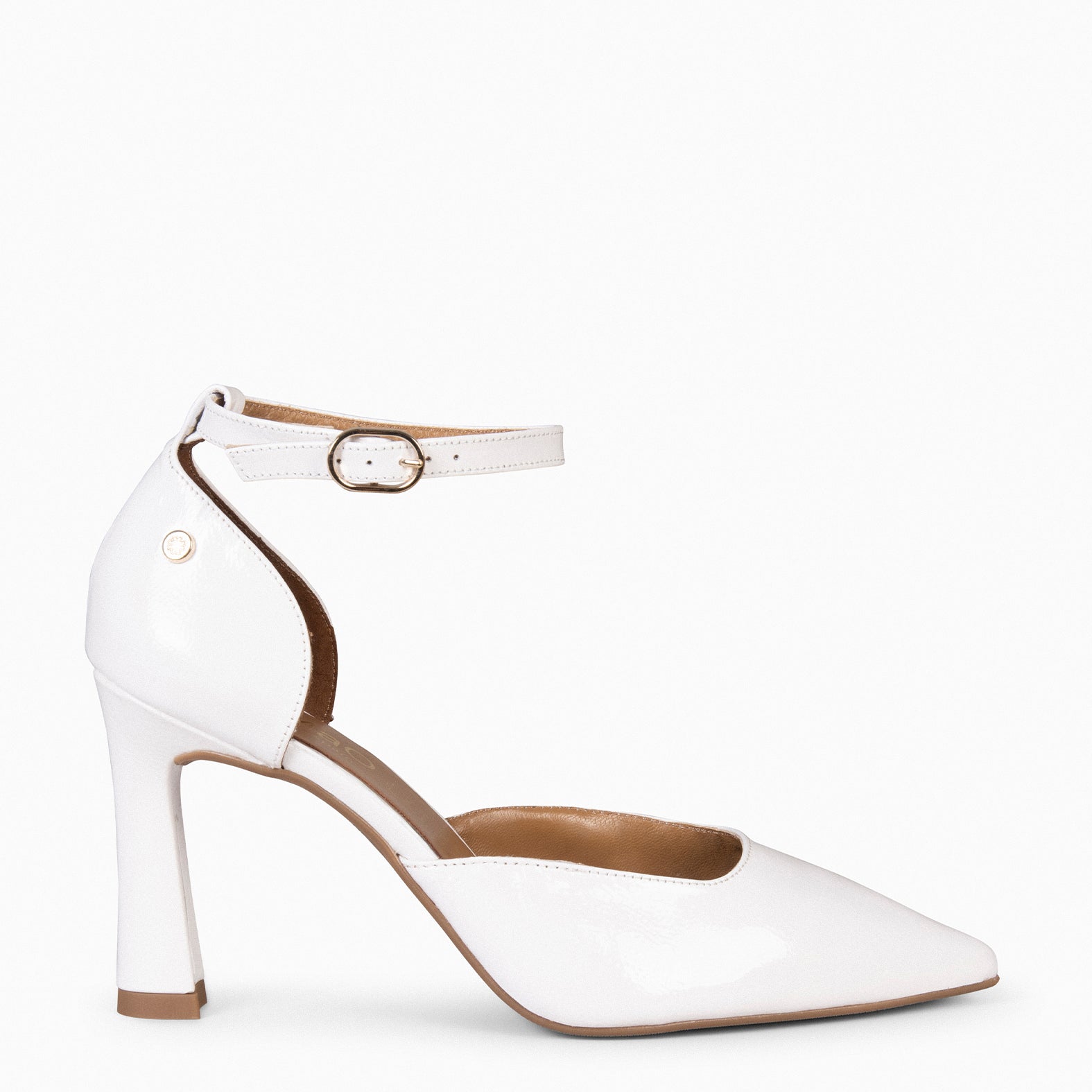AINHOA - Zapato de tacón punta fina BLANCO - miMaO ®
