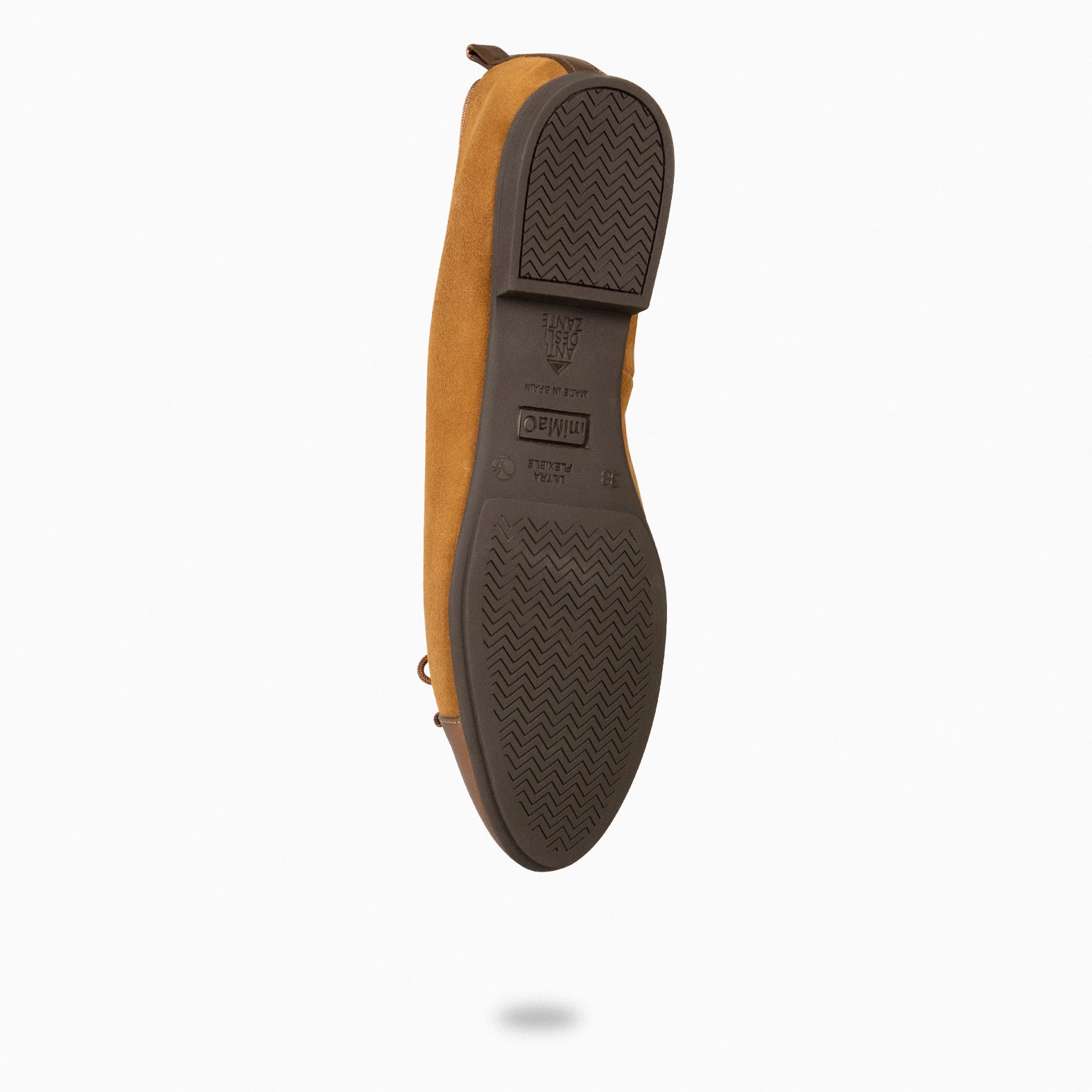 NICOLLE – Bailarina plana con puntera CAMEL - miMaO ®