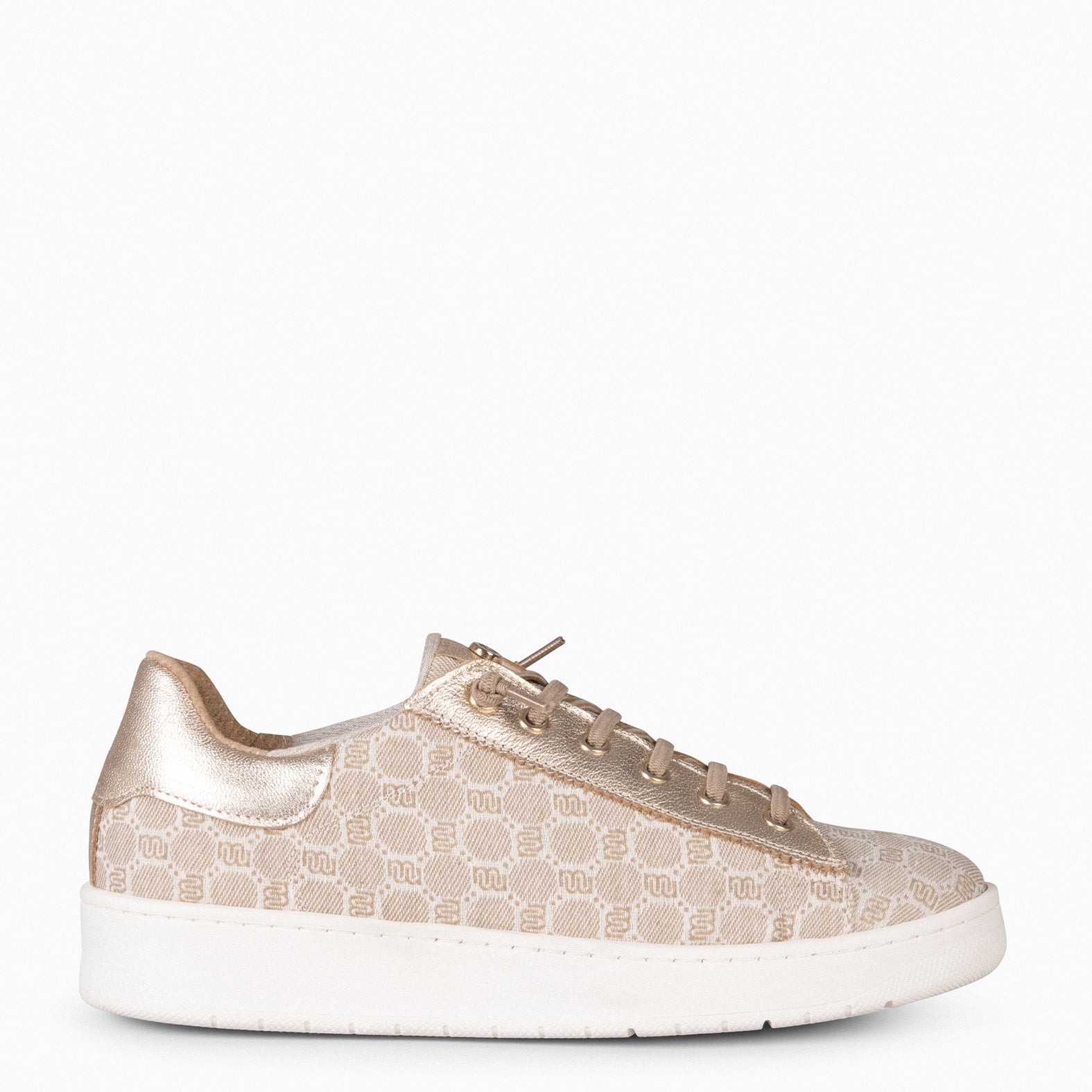 TOULOUSE - Zapatillas cordones elásticos CAMEL ORO - miMaO ®