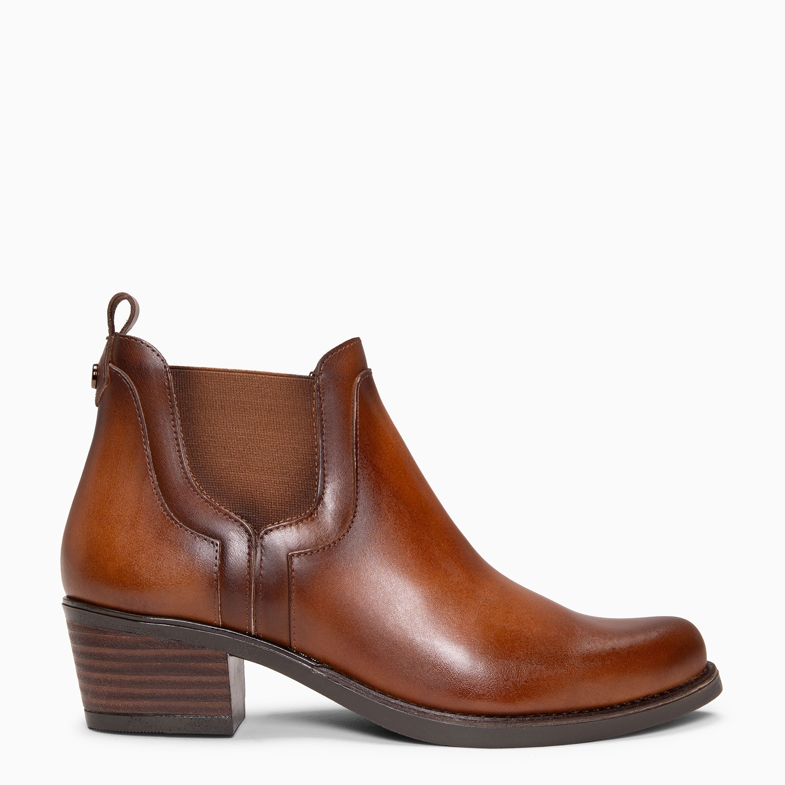 BILLY - Botines de tacón tipo Chelsea CAMEL - miMaO ®