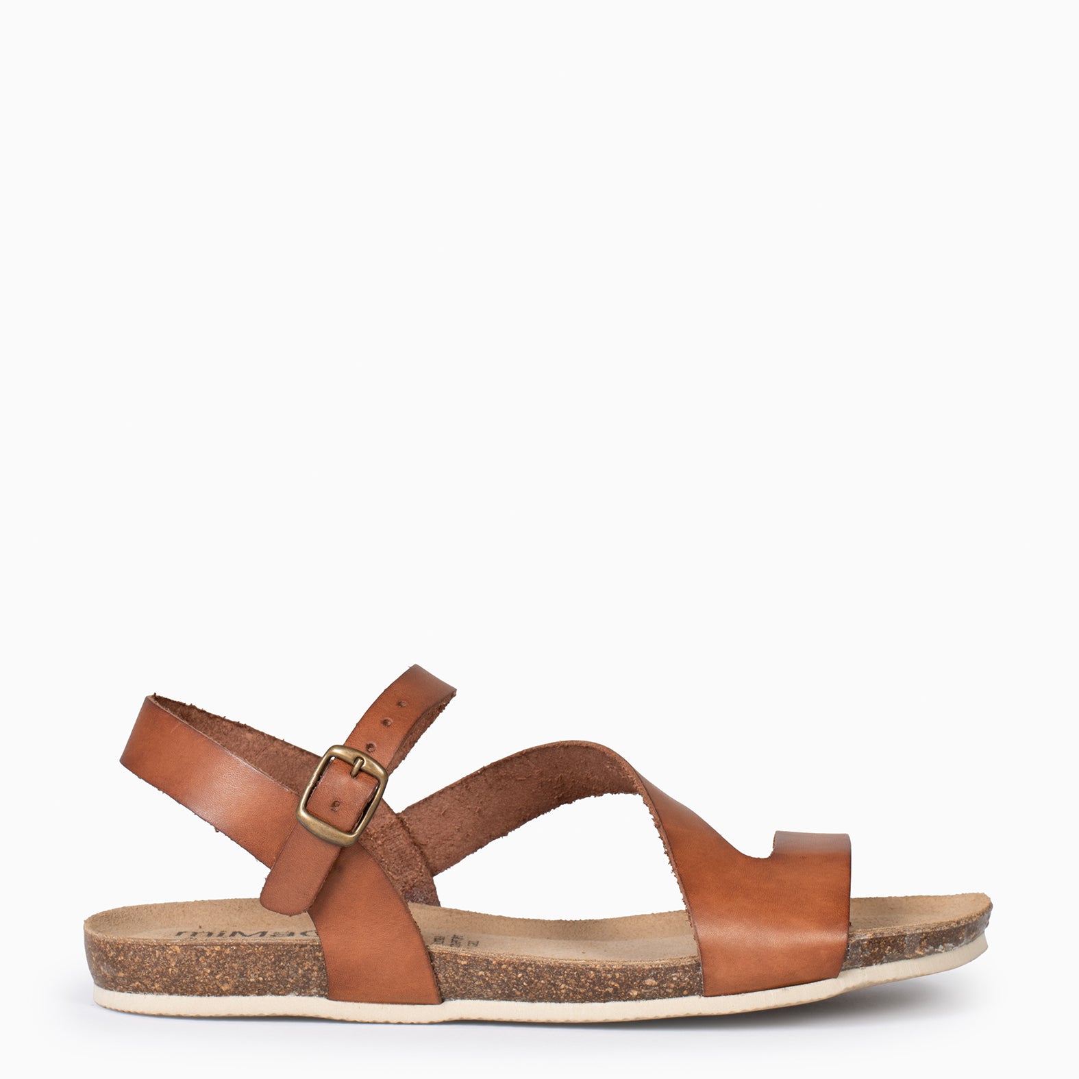 LIS - Sandalias BIO de piel de Vaquetilla CUERO