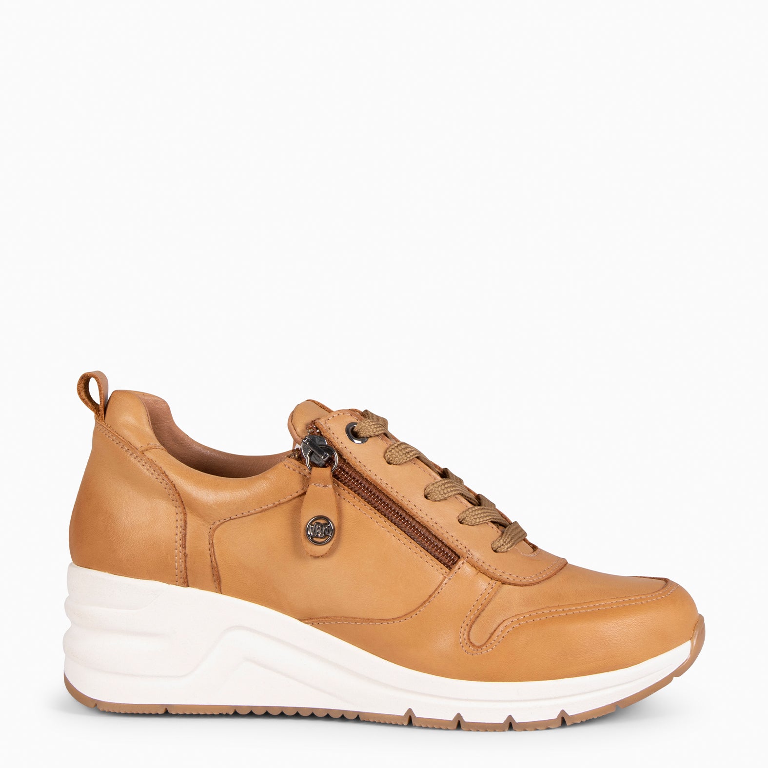 NIMES – CAMEL Sneakers with zip