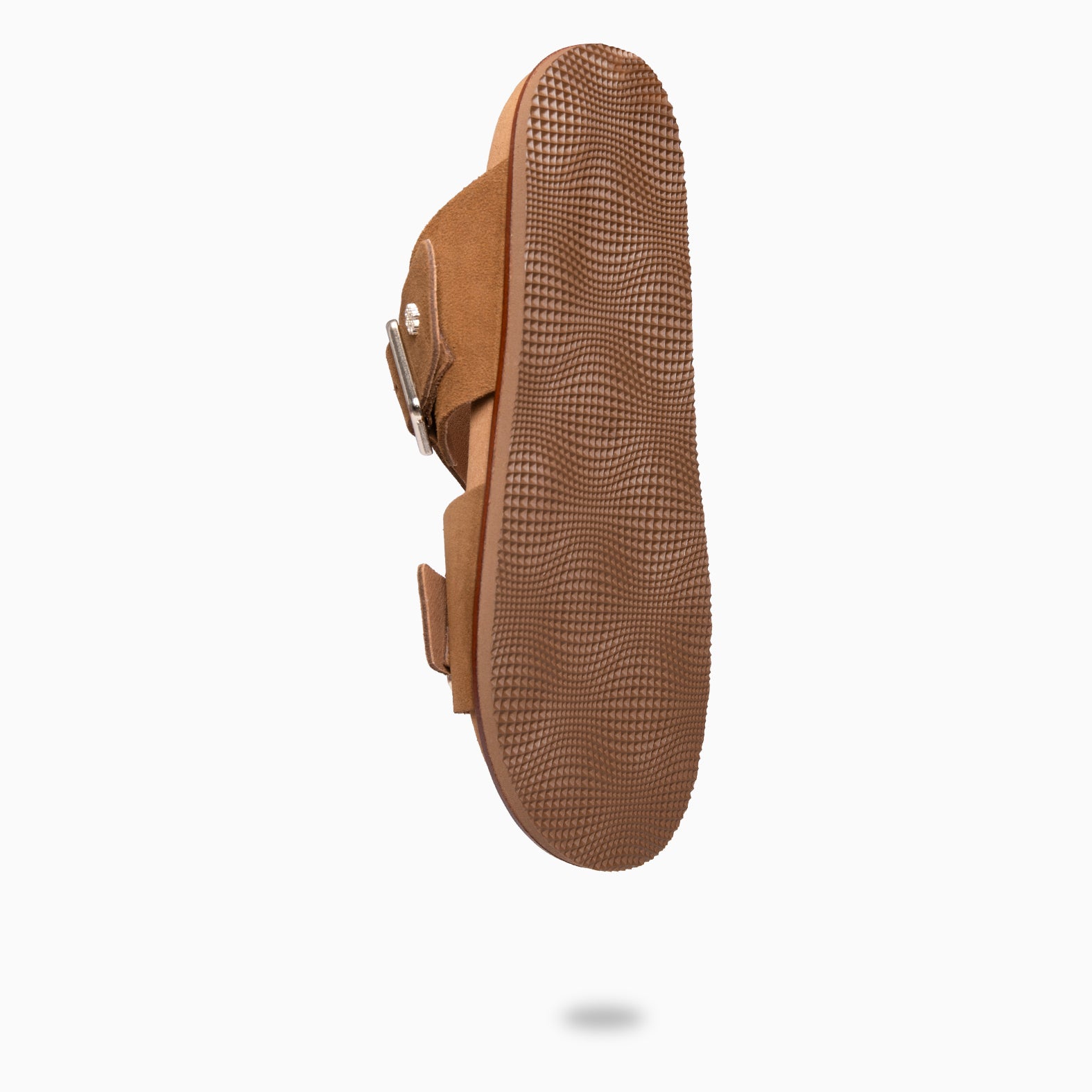 FRIDA - Sandales claquettes en daim CAMEL