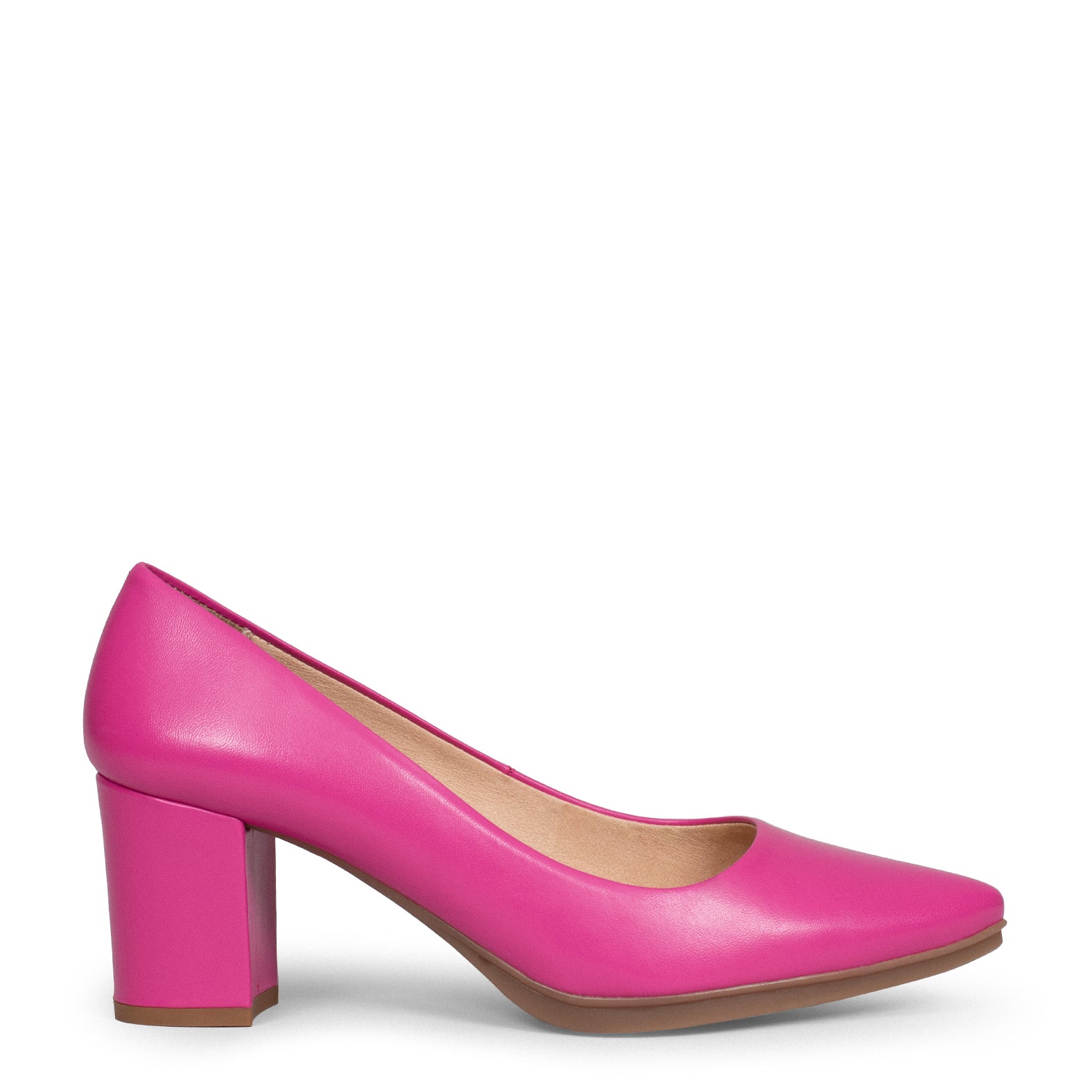 URBAN S SALÓN - Zapatos de tacón medio de napa FUCSIA - miMaO ®