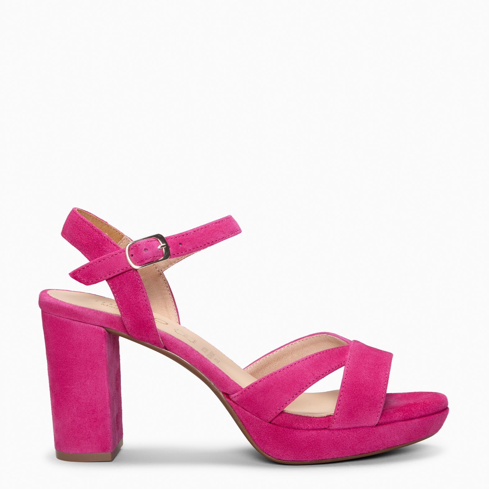 PARIS – Sandalias de fiesta con tacón alto y plataforma FUCSIA - miMaO ®