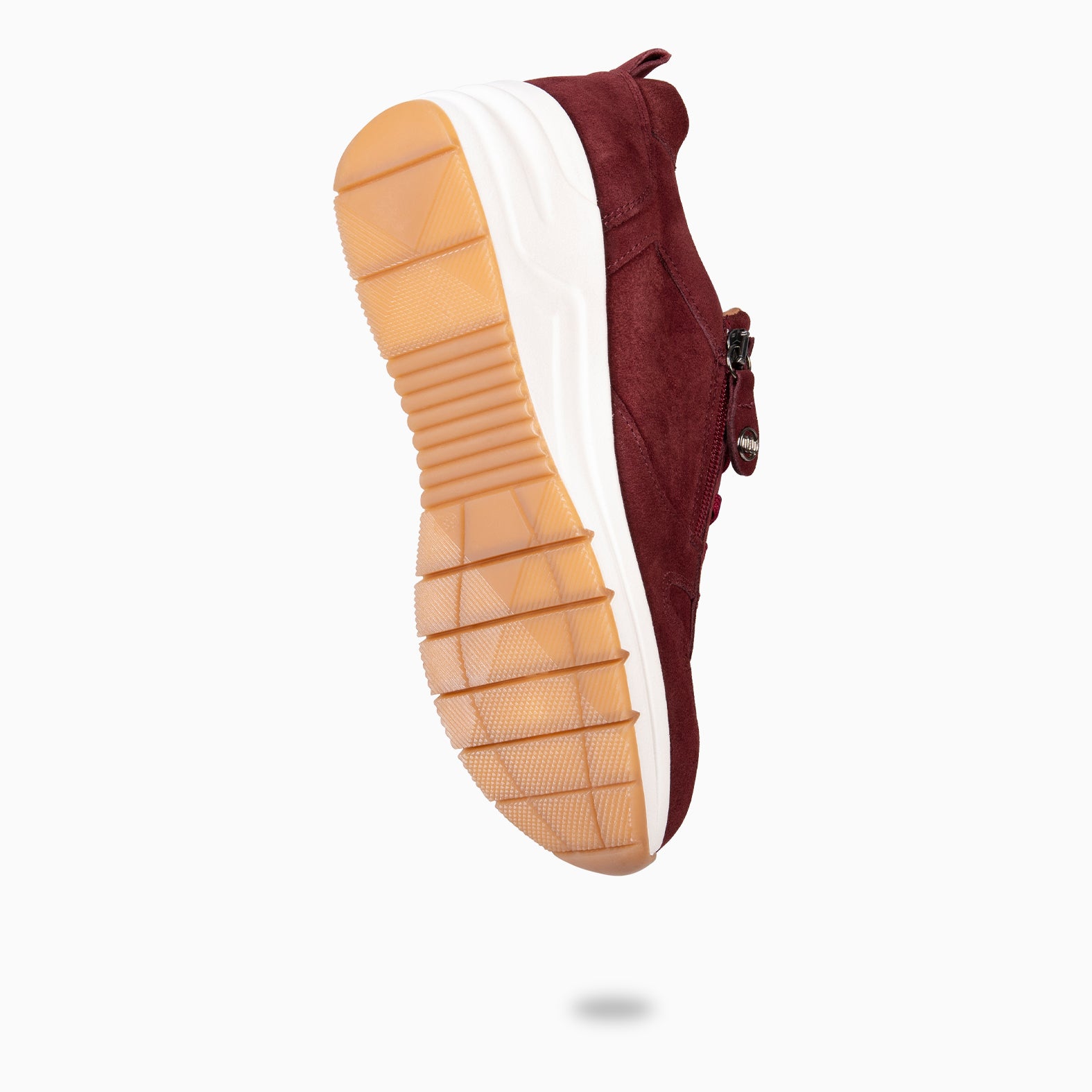 ARLES – Zapatillas deportivas con adorno cremallera GRANATE - miMaO ®
